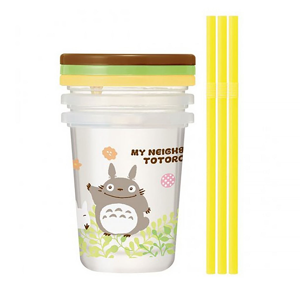 Immagine del prodotto Il Mio Vicino Totoro - Set di 3 Bicchieri con Cannuccia Totoro