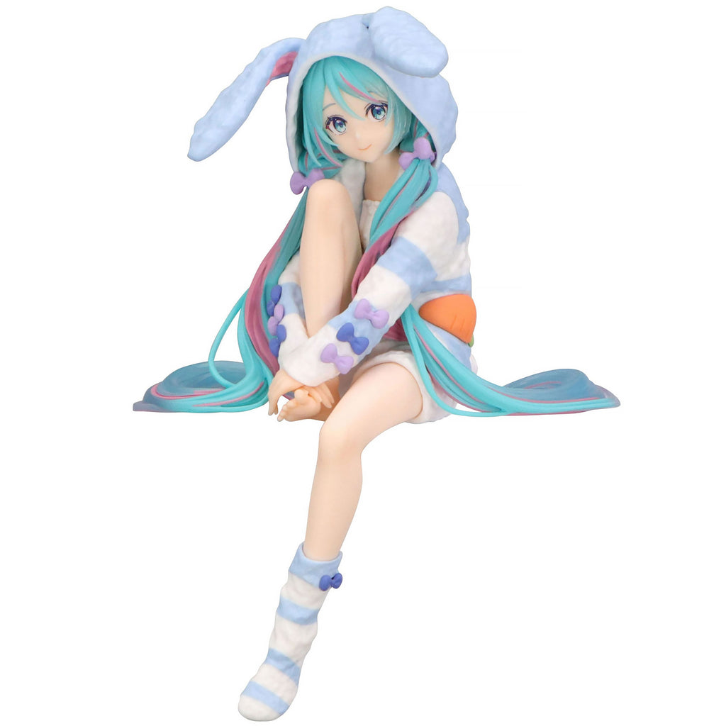 Immagine del prodotto Hatsune Miku - Miku Rabbit Ear Hood Pajama Blue Noodle Stopper Statuetta