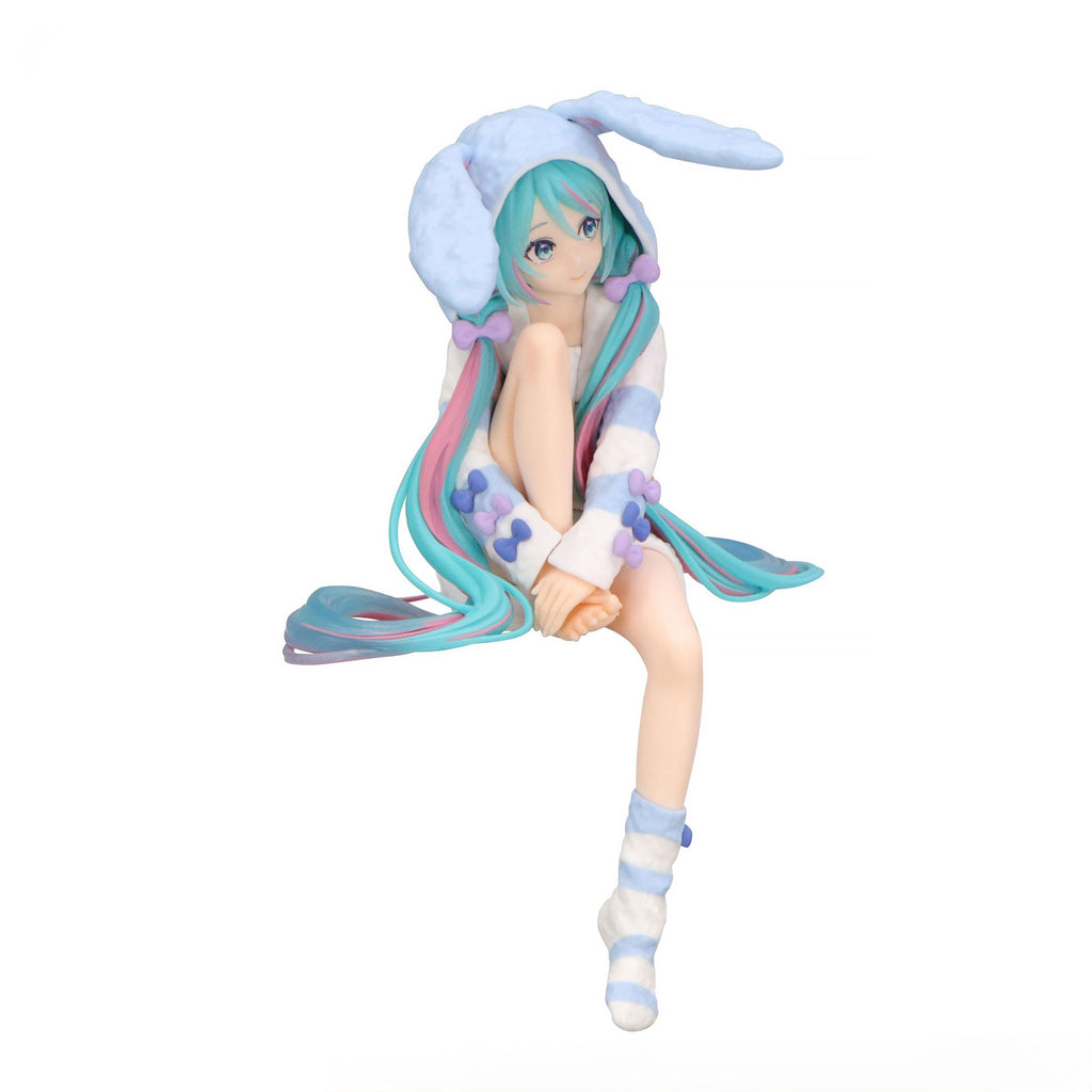 Immagine del prodotto Hatsune Miku - Miku Rabbit Ear Hood Pajama Blue Noodle Stopper Statuetta