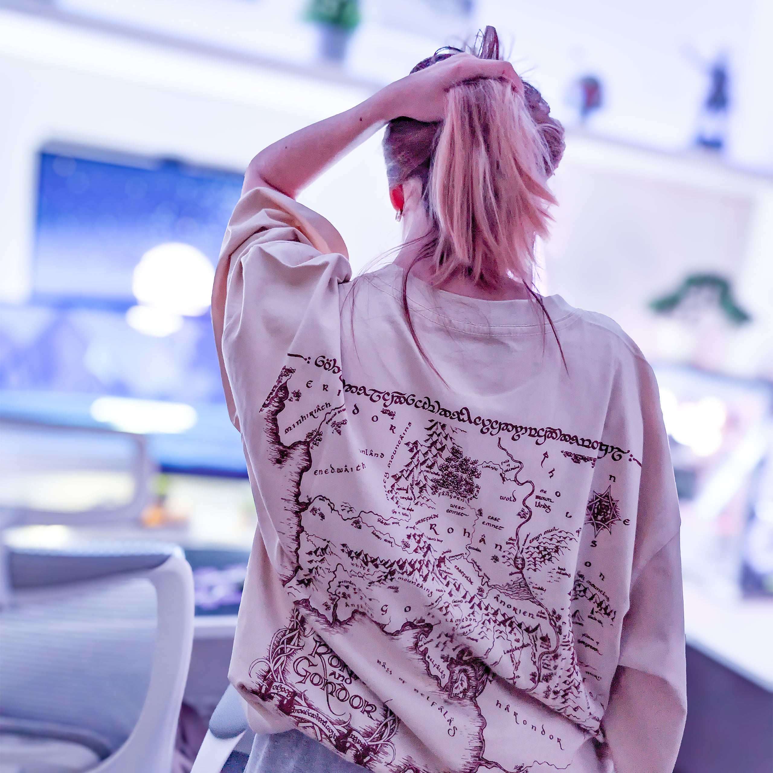 Immagine del prodotto Il Signore degli Anelli - Maglietta oversize beige Rohan e Gondor