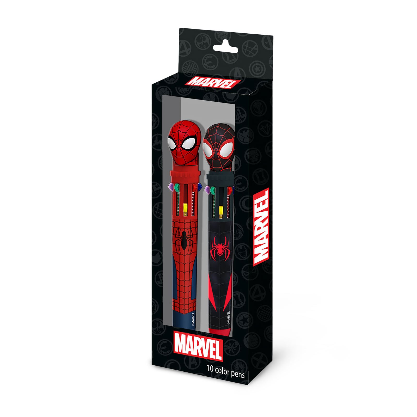 Immagine del prodotto Marvel - Penne 10 colori Spider-Man, set da 2