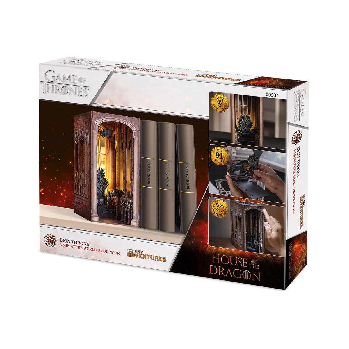 Immagine del prodotto Game of Thrones - Trono di Ferro Book Nook Kit Modello in Legno