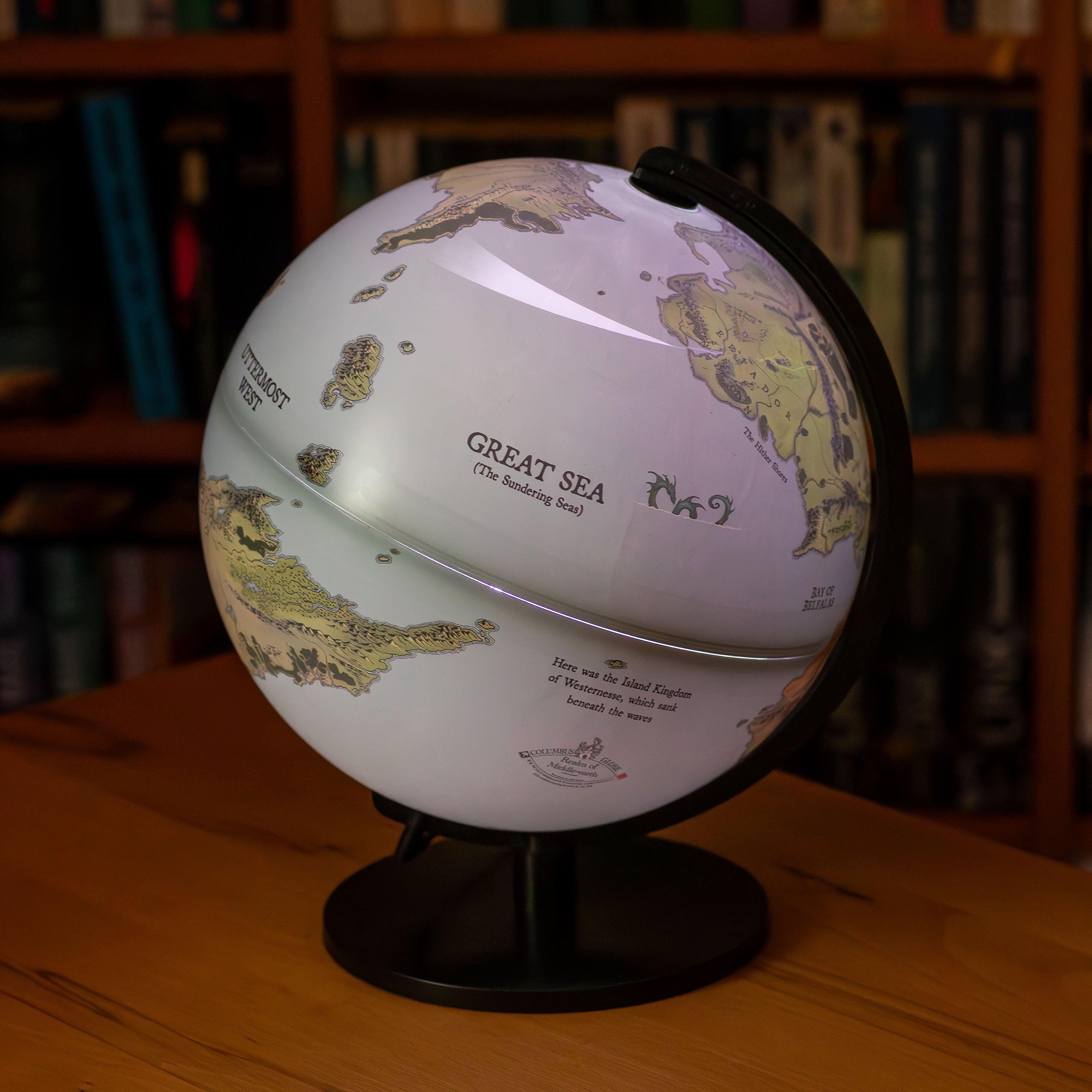 Immagine del prodotto Il Signore degli Anelli - Globo Terra di Mezzo Terra con luce 26cm