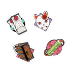 Immagine del prodotto Demon Slayer - Set di pin con simboli (4 pezzi)