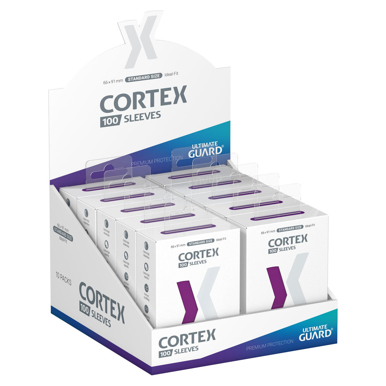 Immagine del prodotto Bustine protettive Cortex viola set da 100 Ultimate Guard per TCG formato standard