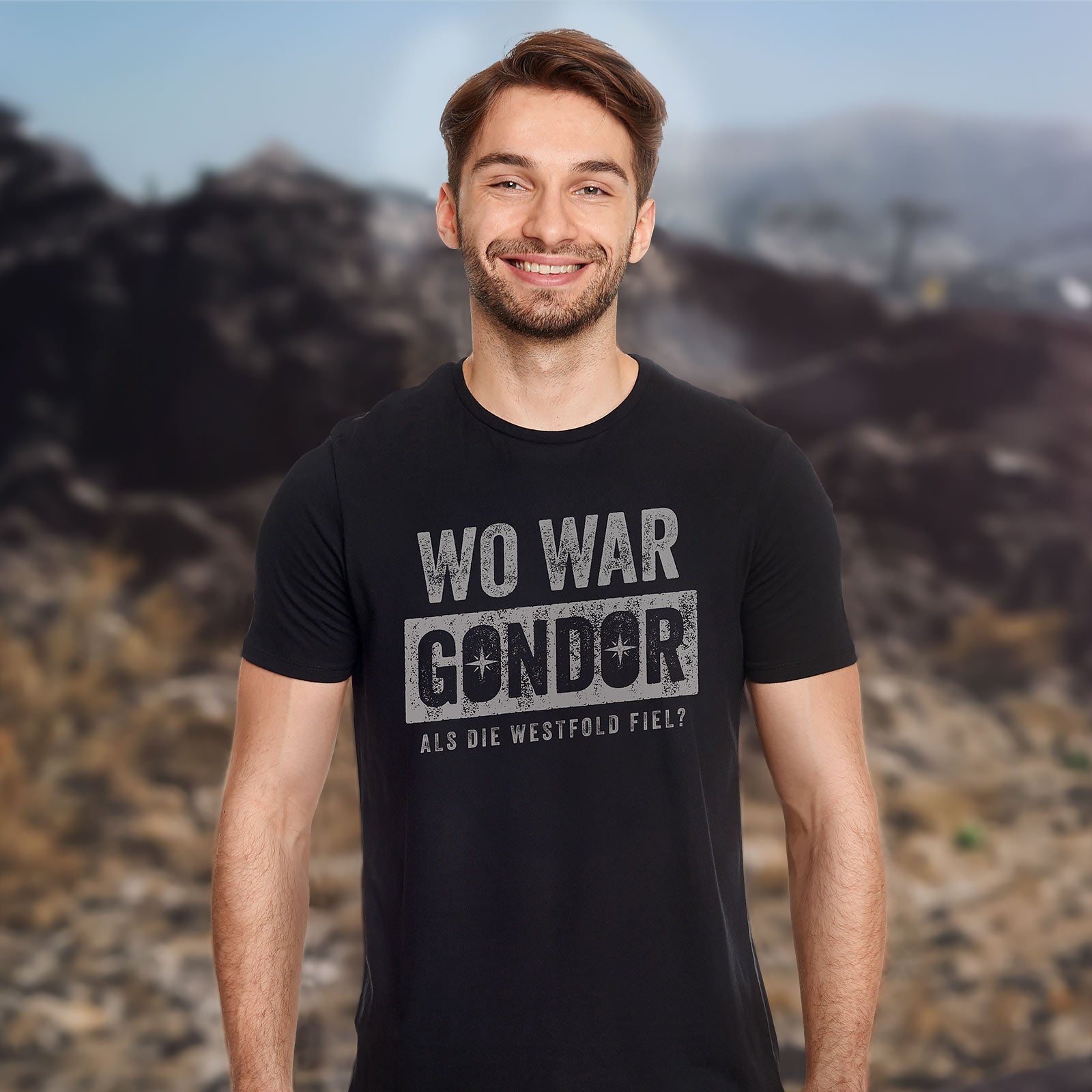 Product image Where Was T-Shirt for The Lord of the Rings Fans Black