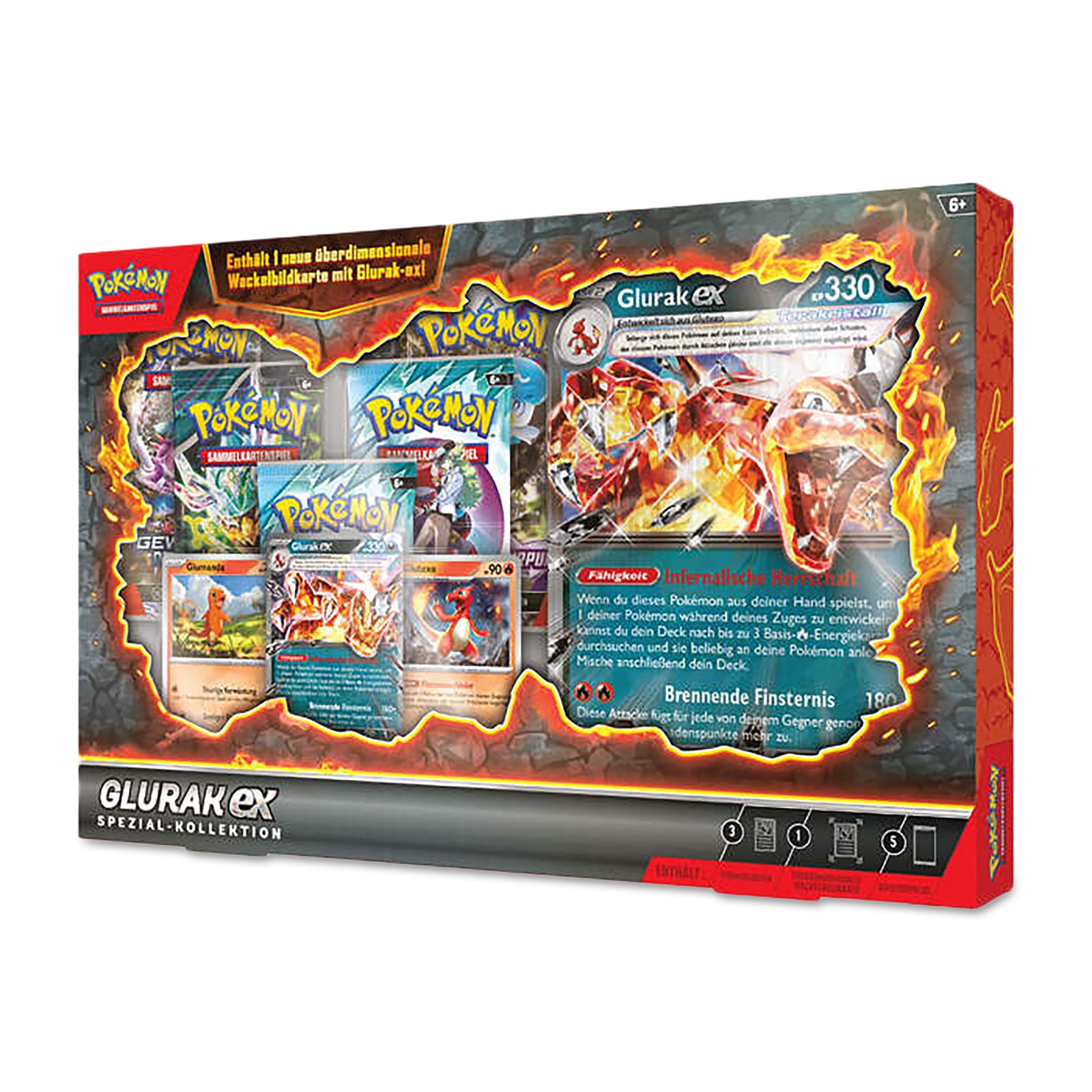 Immagine del prodotto Pokemon - Charizard-Ex Special Box Carte Collezionabili Versione Tedesca