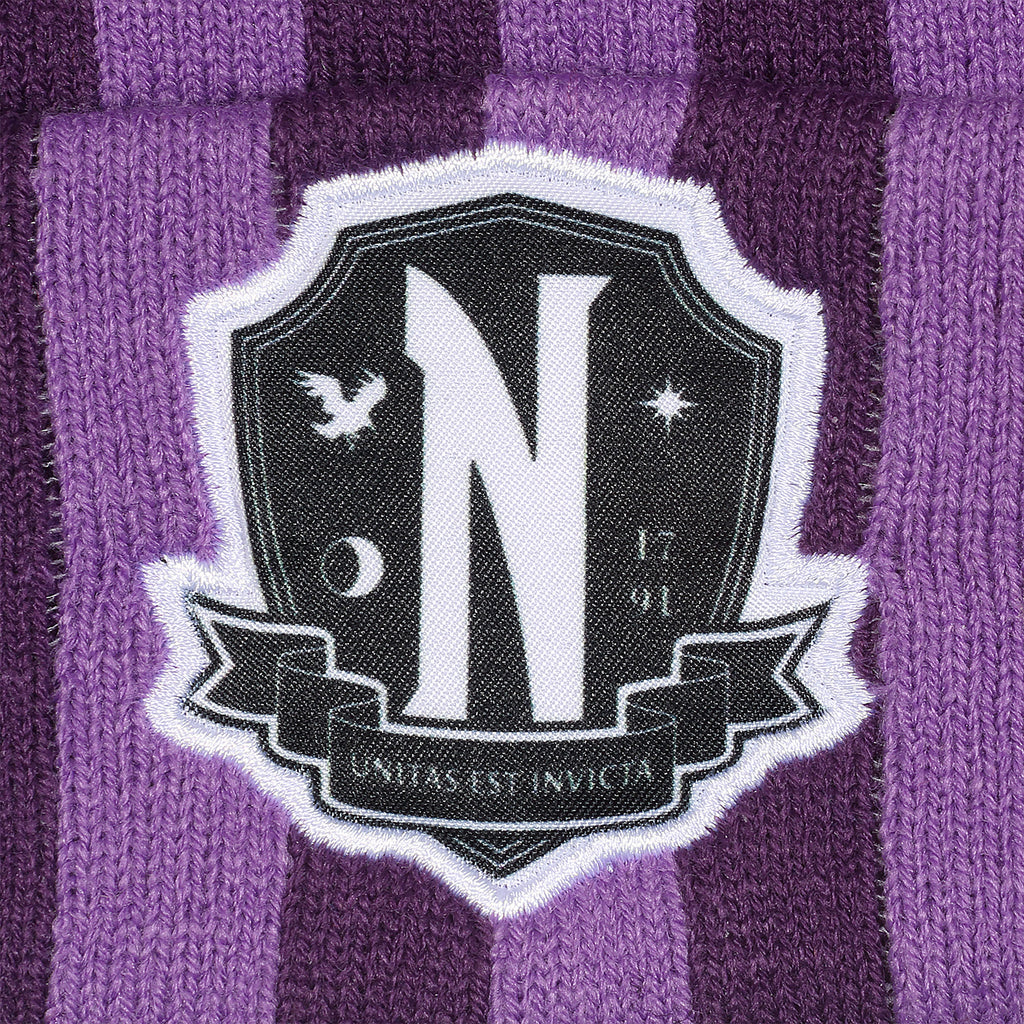 Immagine del prodotto Wednesday - Berretto con pompon logo Nevermore