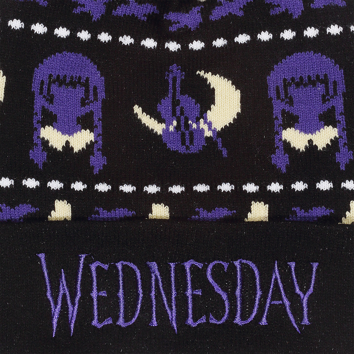Immagine del prodotto Wednesday - Berretto Midnight con pompon