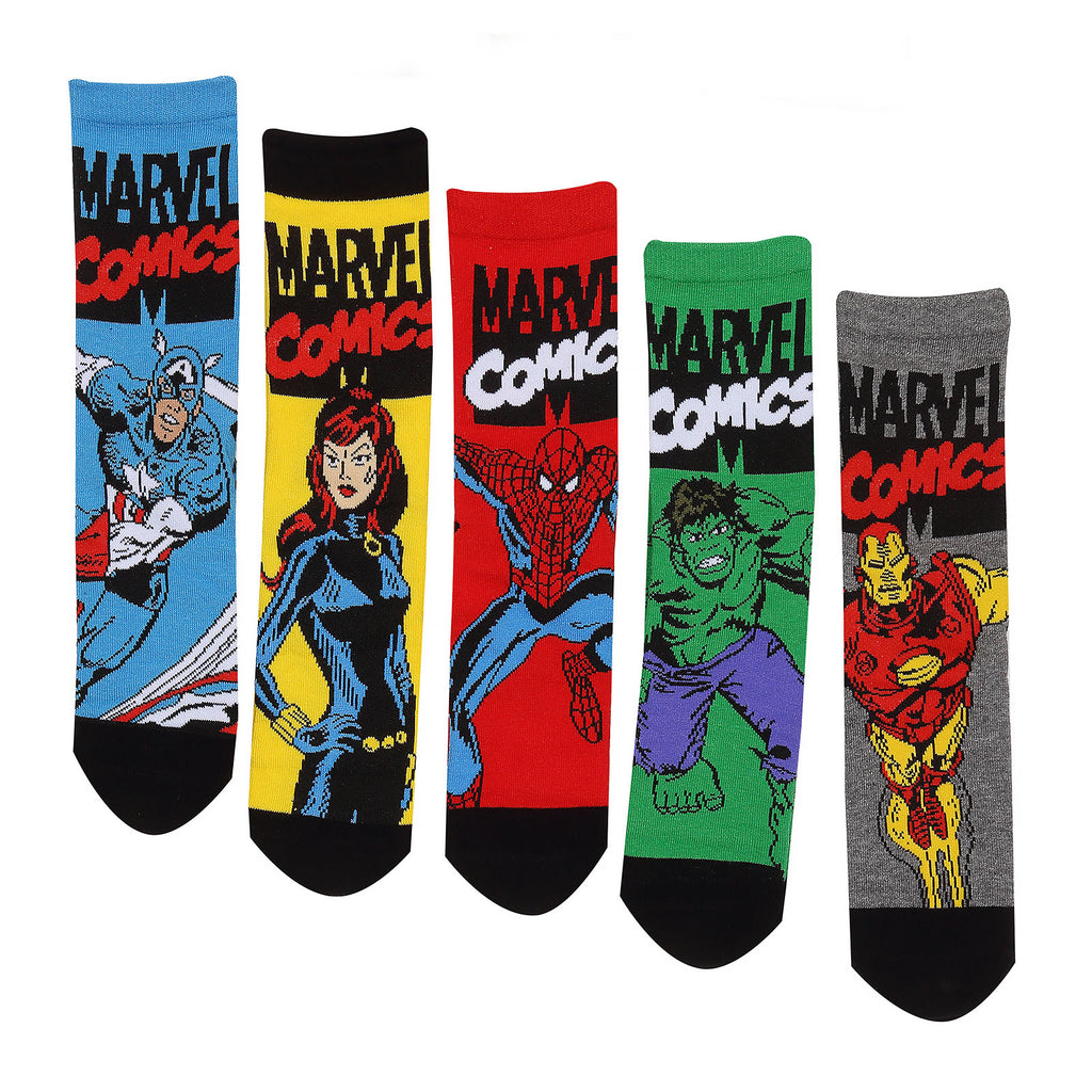Immagine del prodotto Set di 5 calzini Marvel Comics in confezione regalo