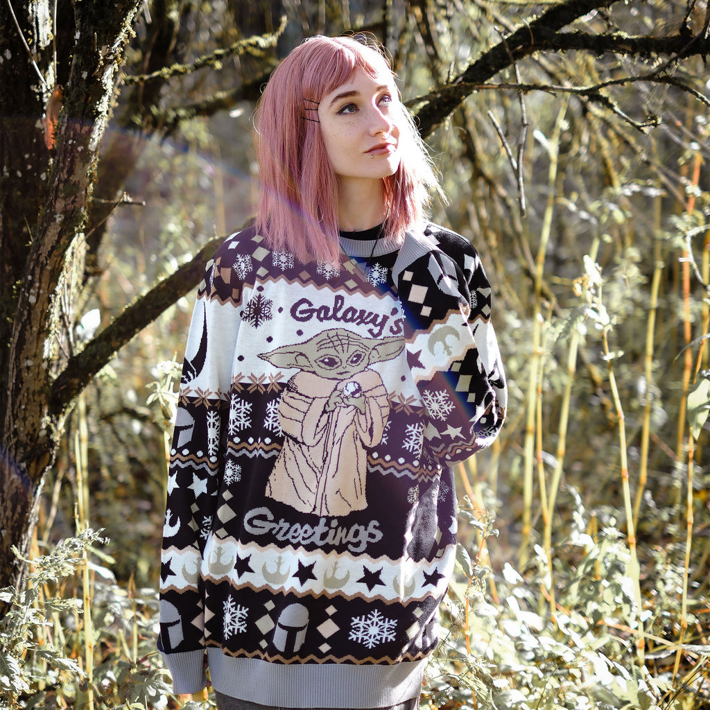 Immagine del prodotto Grogu Galaxy's Greetings maglione lavorato a maglia - Star Wars The Mandalorian