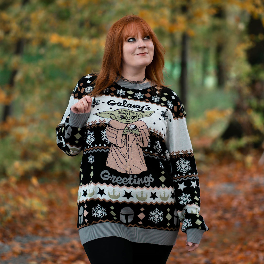 Immagine del prodotto Grogu Galaxy's Greetings maglione lavorato a maglia - Star Wars The Mandalorian