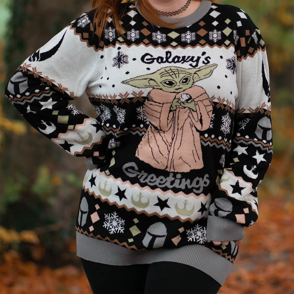 Immagine del prodotto Grogu Galaxy's Greetings maglione lavorato a maglia - Star Wars The Mandalorian