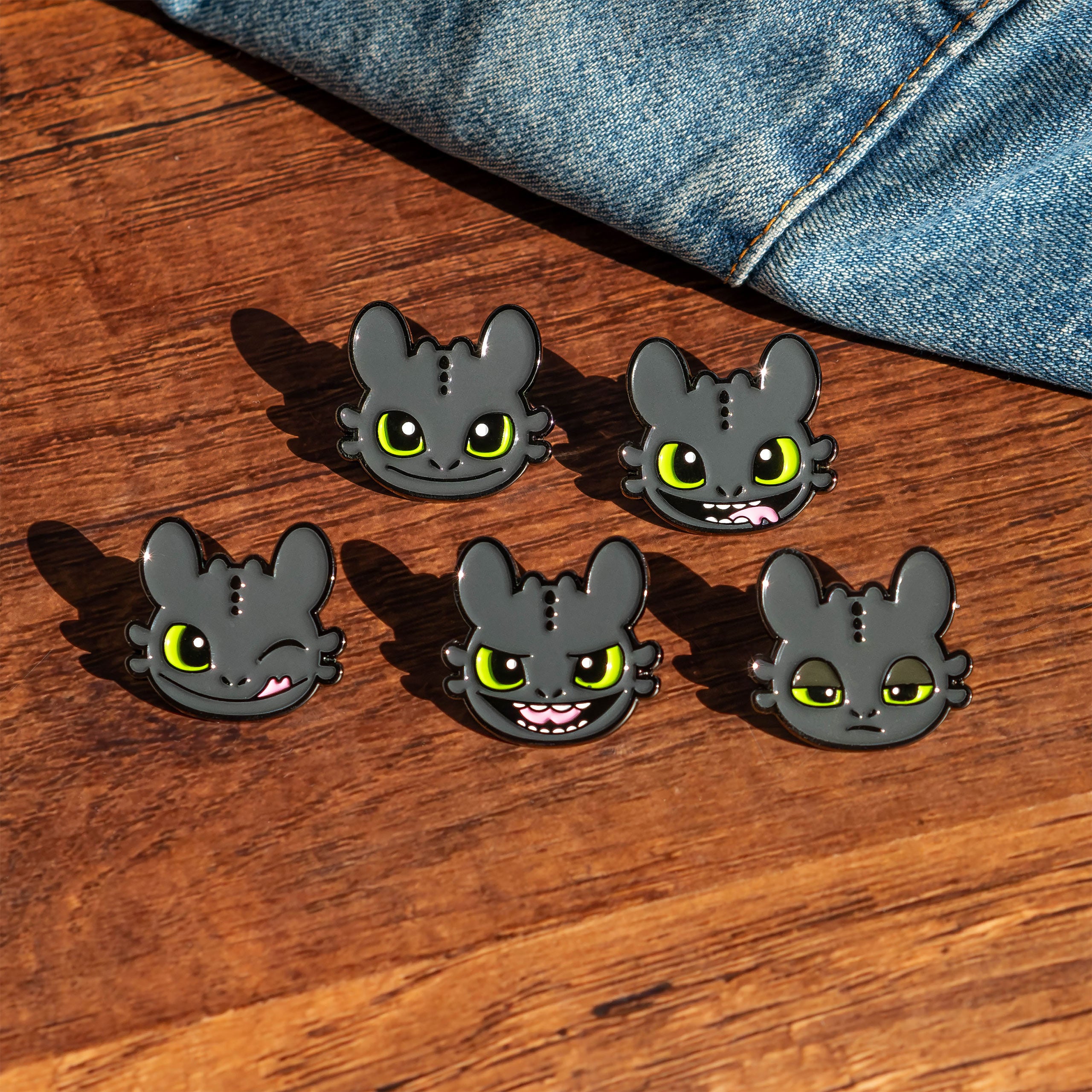 Immagine del prodotto Dragon Trainer - Set di 5 spille Sdentato
