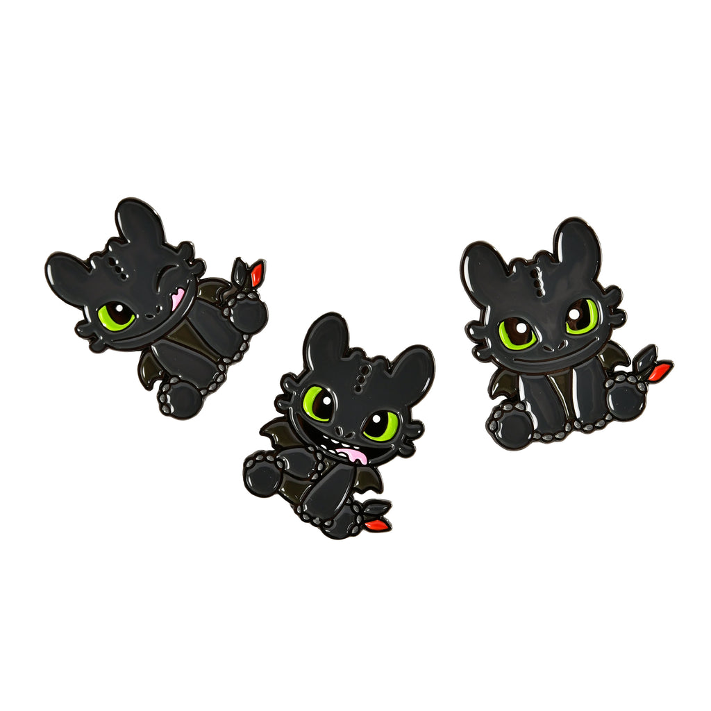 Product image How to Train Your Dragon - Toothless Pins 3-Pack