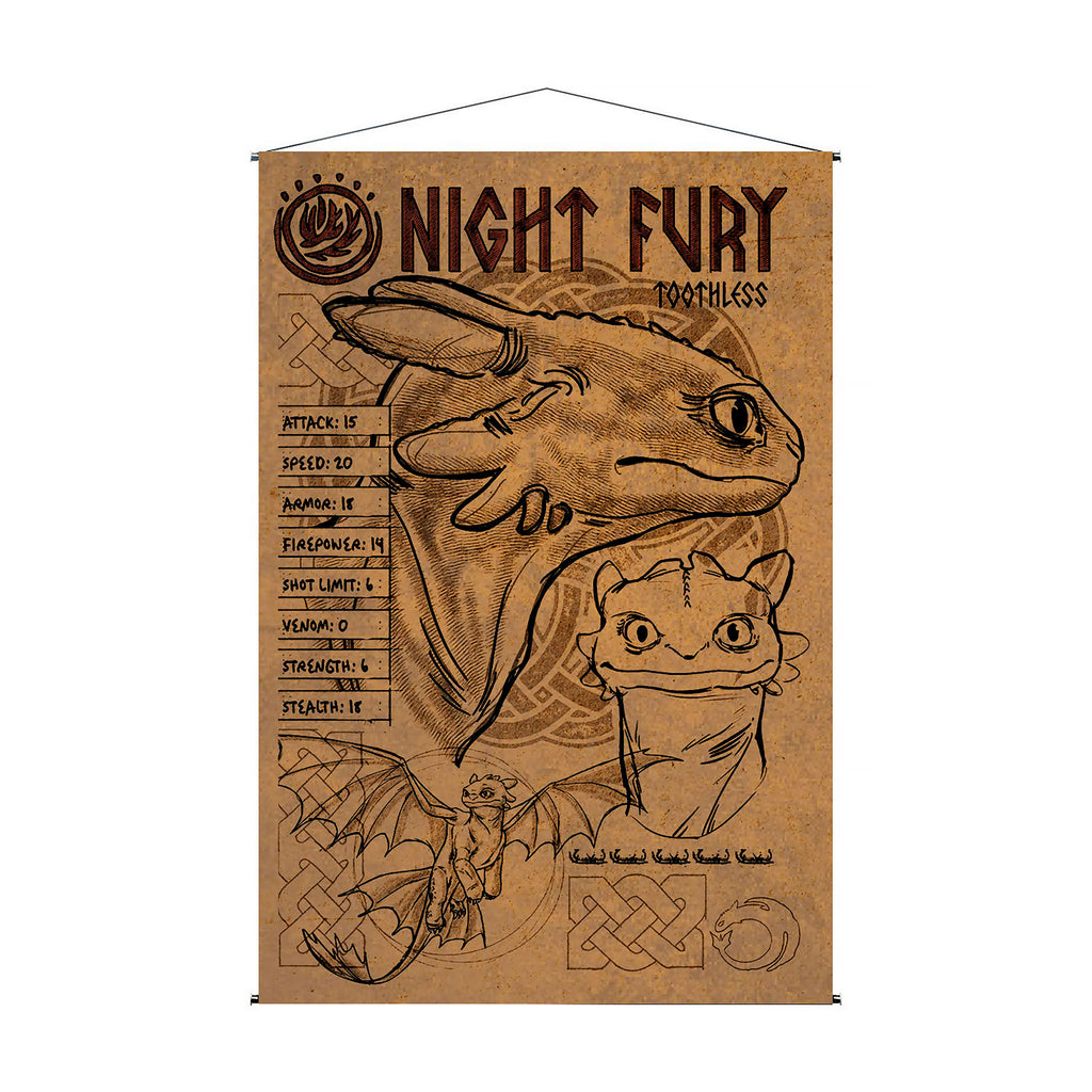 Immagine del prodotto Dragon Trainer - Night Fury Wall Scroll