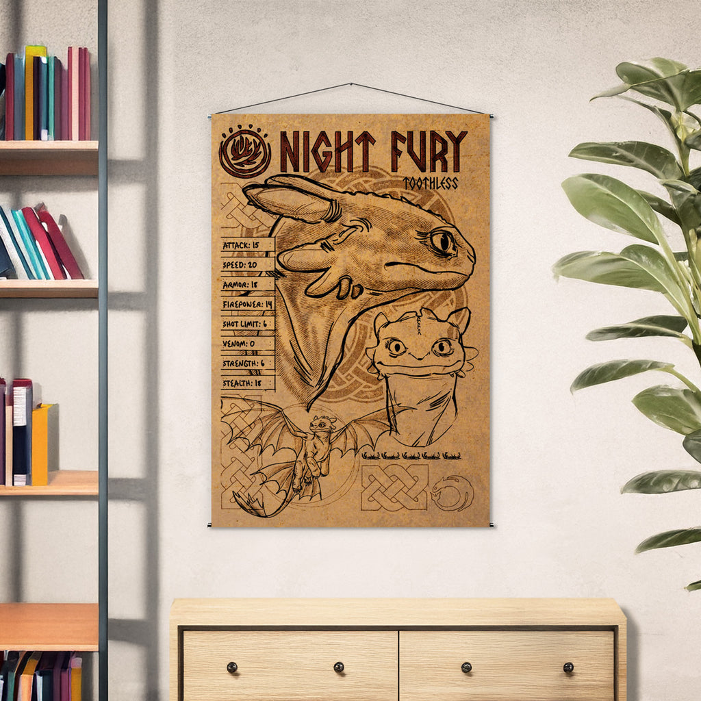 Immagine del prodotto Dragon Trainer - Night Fury Wall Scroll