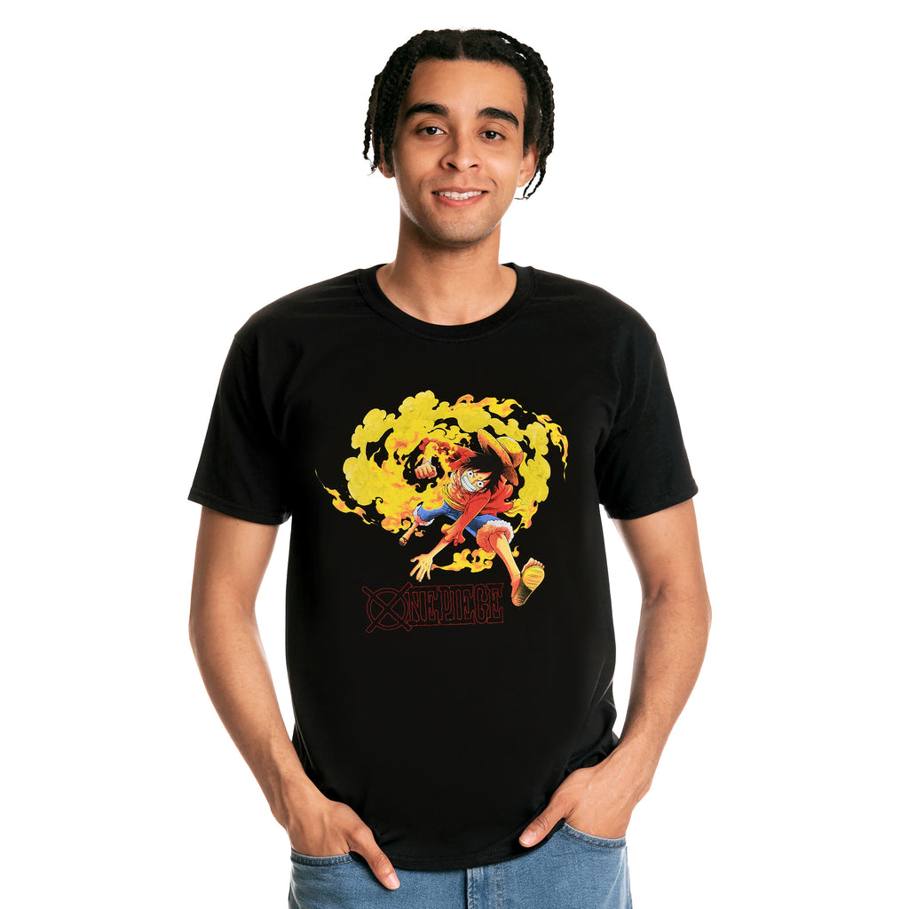 Immagine del prodotto One Piece - T-Shirt Attacco di Luffy Nera