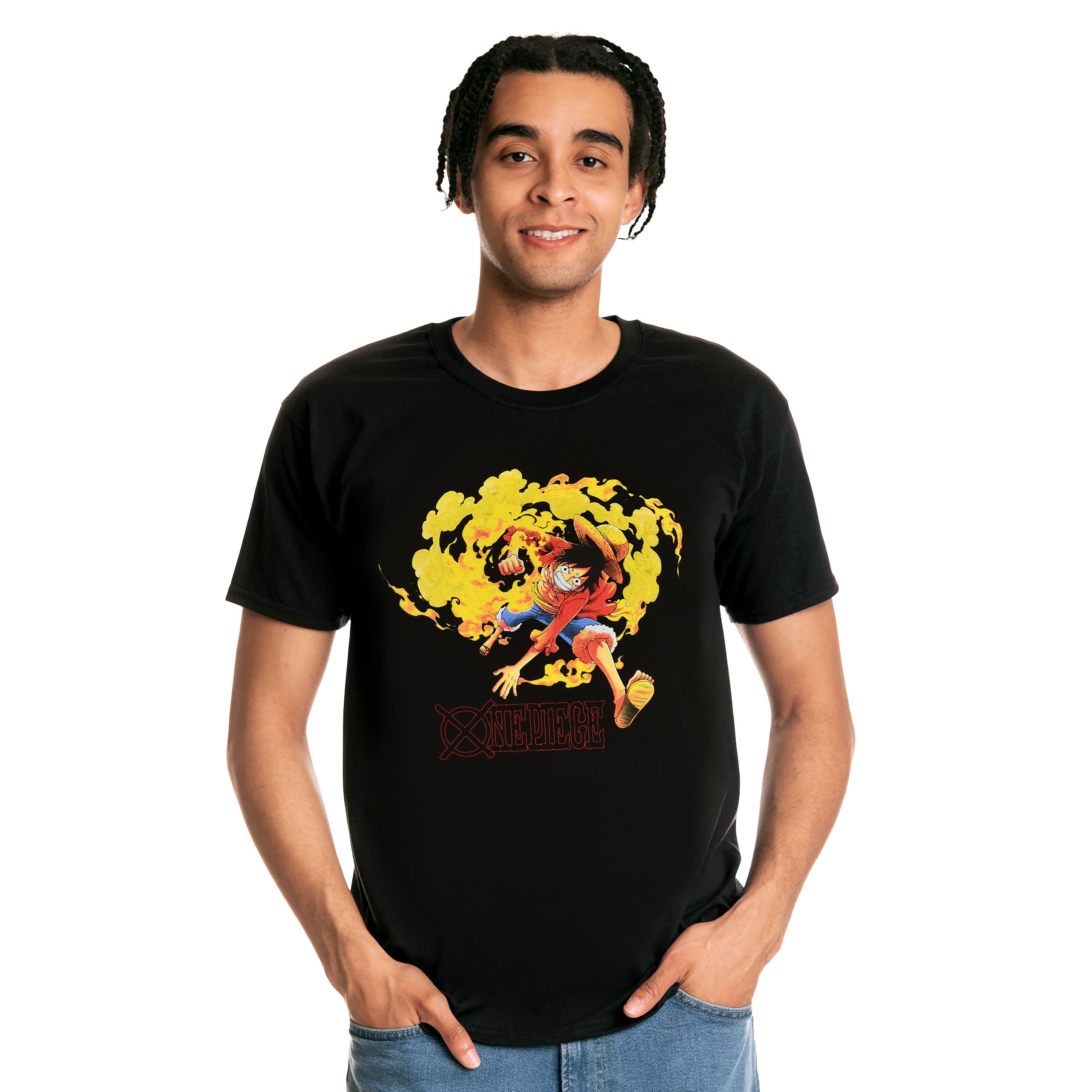 Immagine del prodotto One Piece - T-Shirt Attacco di Luffy Nera