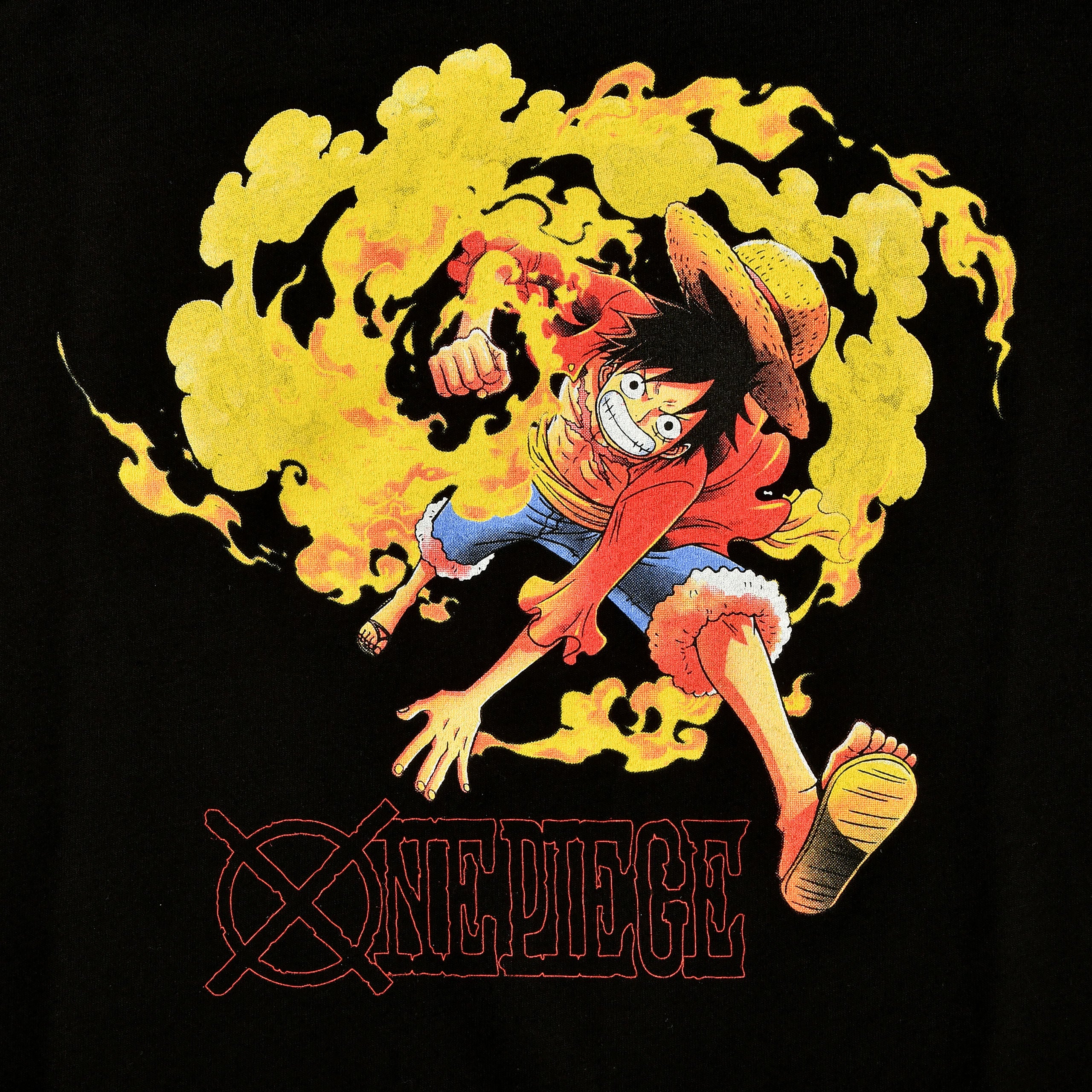 Immagine del prodotto One Piece - T-Shirt Attacco di Luffy Nera