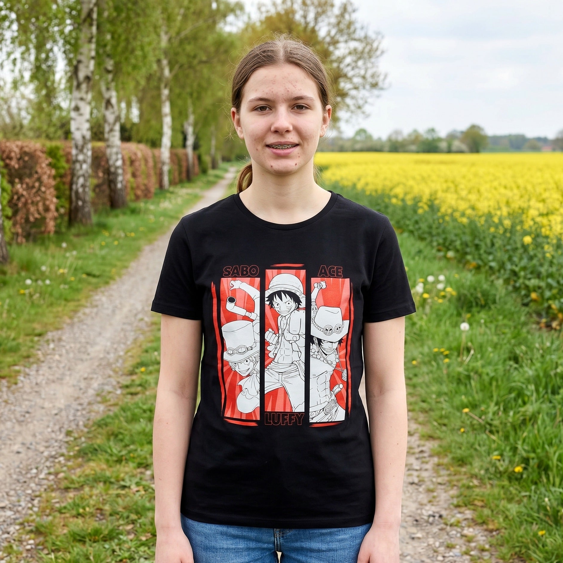 Immagine del prodotto One Piece - T-Shirt Equipaggio nero