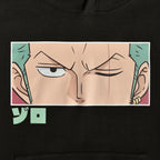 Immagine del prodotto One Piece - Felpa con cappuccio Zoro Eyes nera