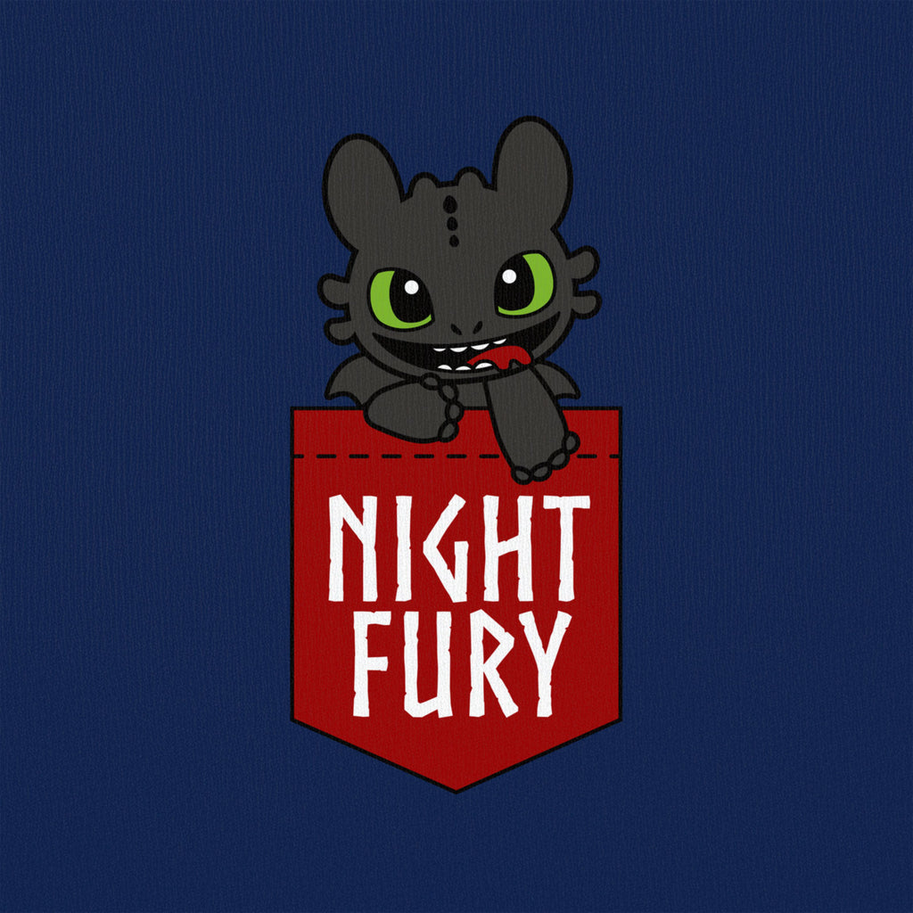 Immagine del prodotto Dragon Trainer - T-Shirt con taschino Night Fury blu