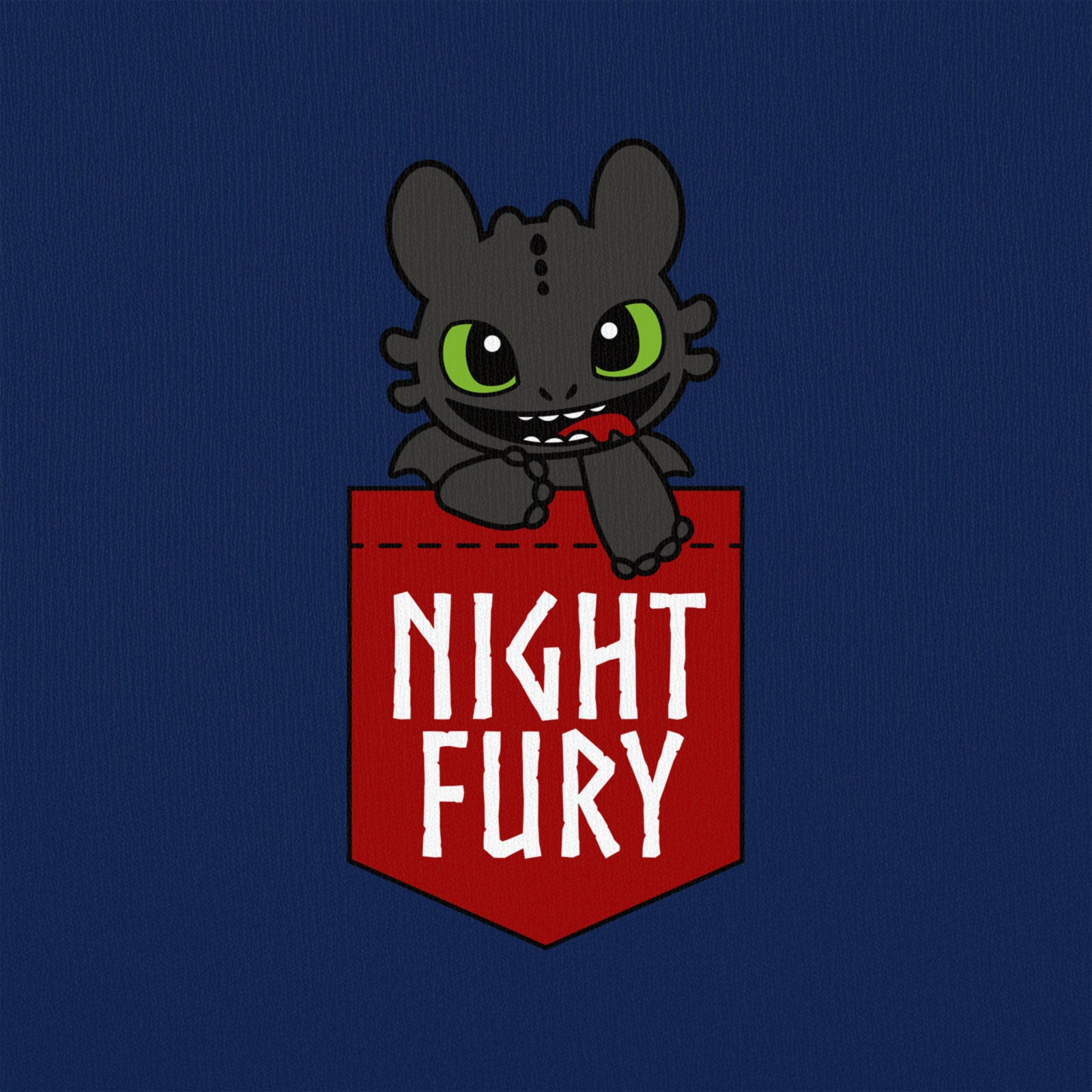 Immagine del prodotto Dragon Trainer - T-Shirt con taschino Night Fury blu