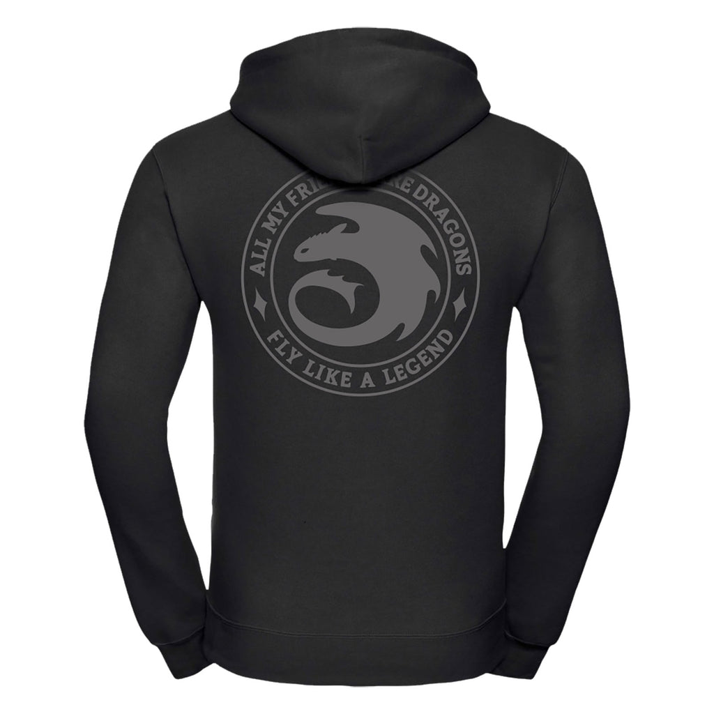 Immagine del prodotto Dragon Trainer - Felpa con cappuccio Night Fury Legend nera