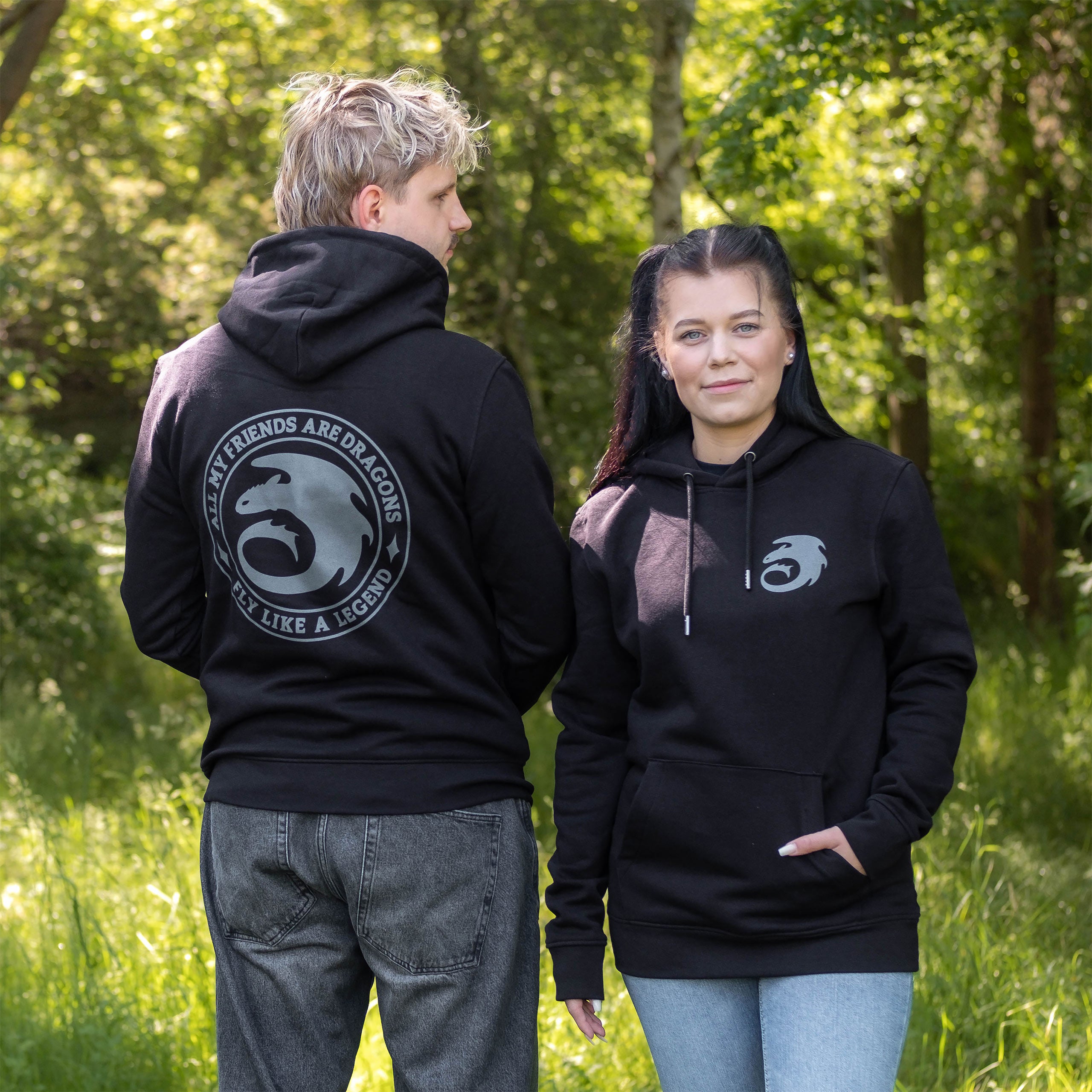 Immagine del prodotto Dragon Trainer - Felpa con cappuccio Night Fury Legend nera