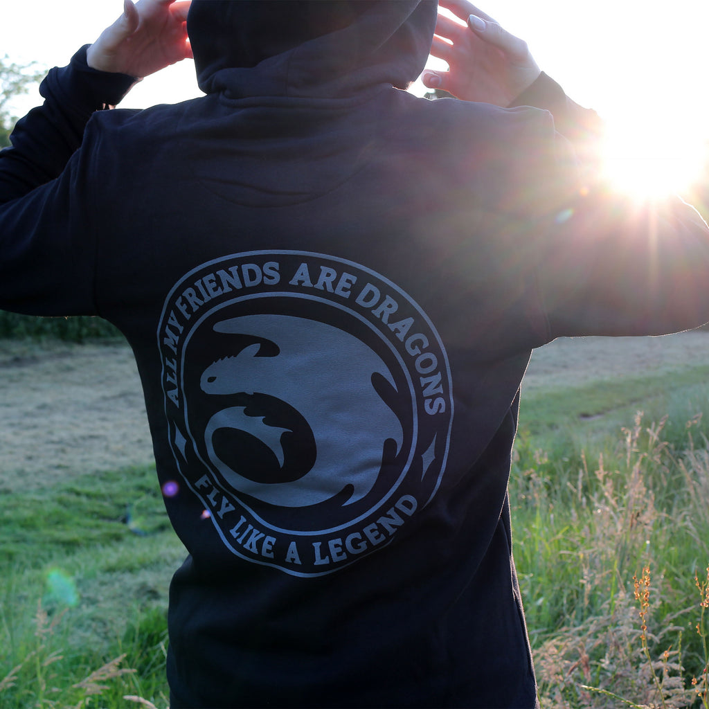 Immagine del prodotto Dragon Trainer - Felpa con cappuccio Night Fury Legend nera