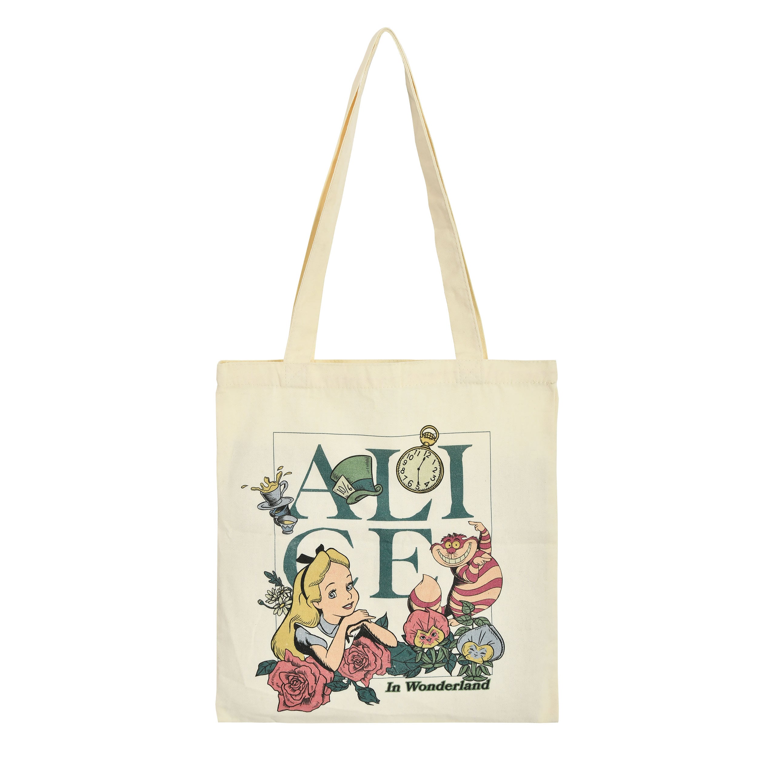 Immagine del prodotto Alice nel Paese delle Meraviglie - Borsa di Tela con Fiori