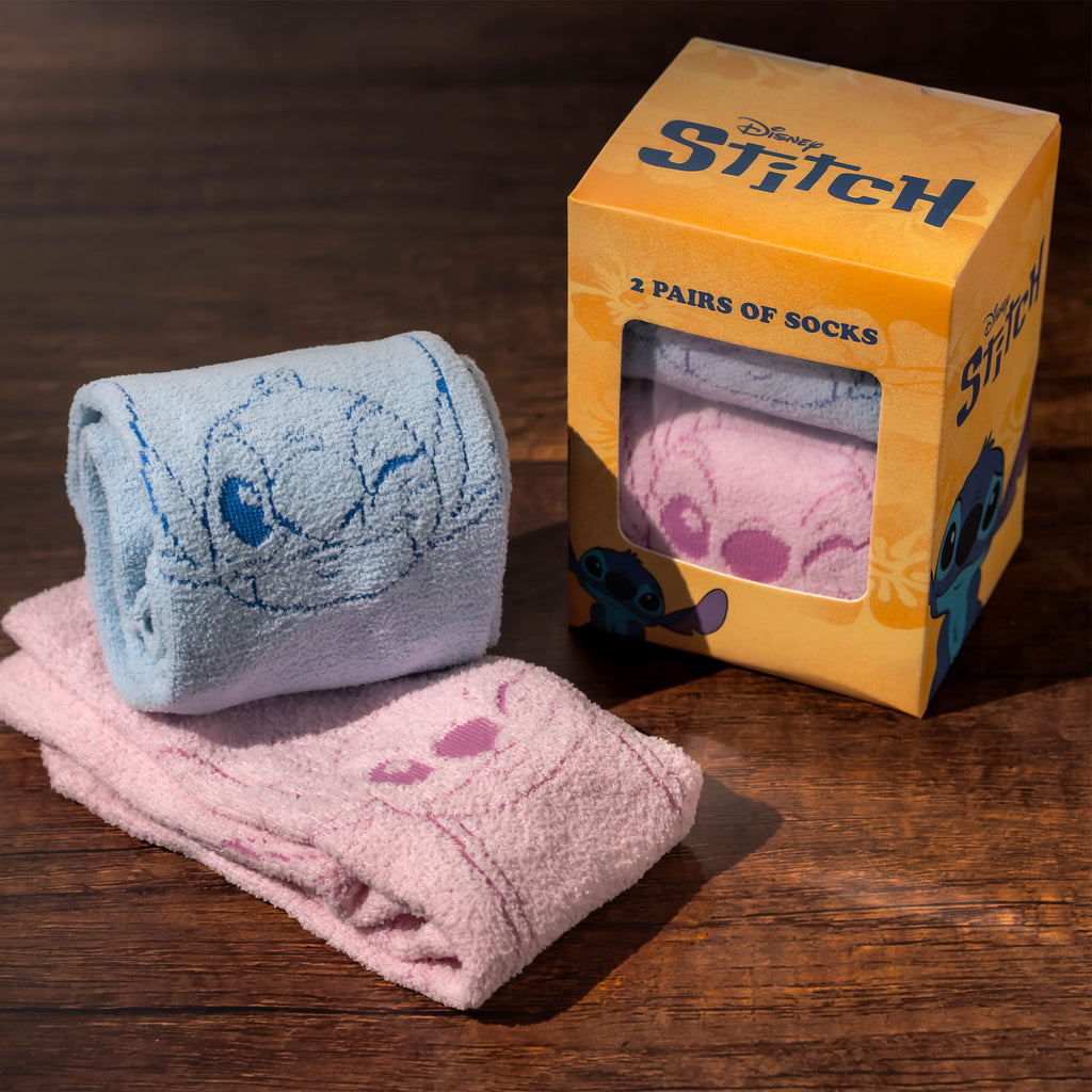 Immagine del prodotto Set di 2 paia di calzini Stitch e Angel in scatola regalo - Lilo & Stitch