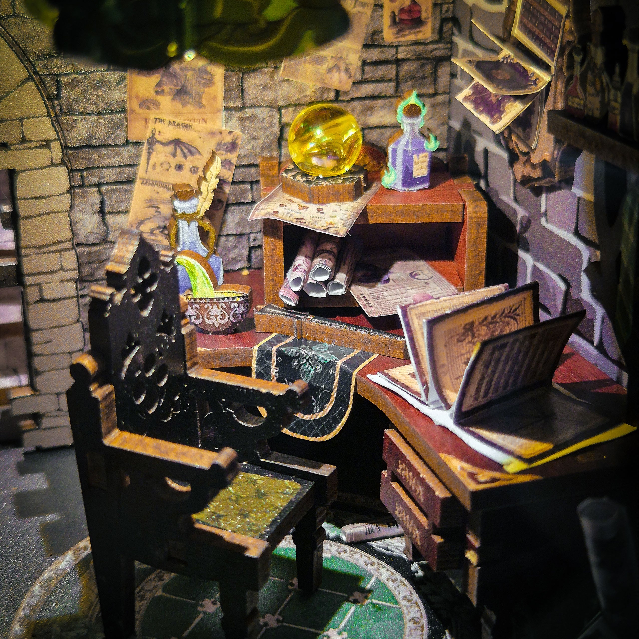 Product image Darkness Common Room Book Nook Wooden Model Kit for Harry Potter Fans