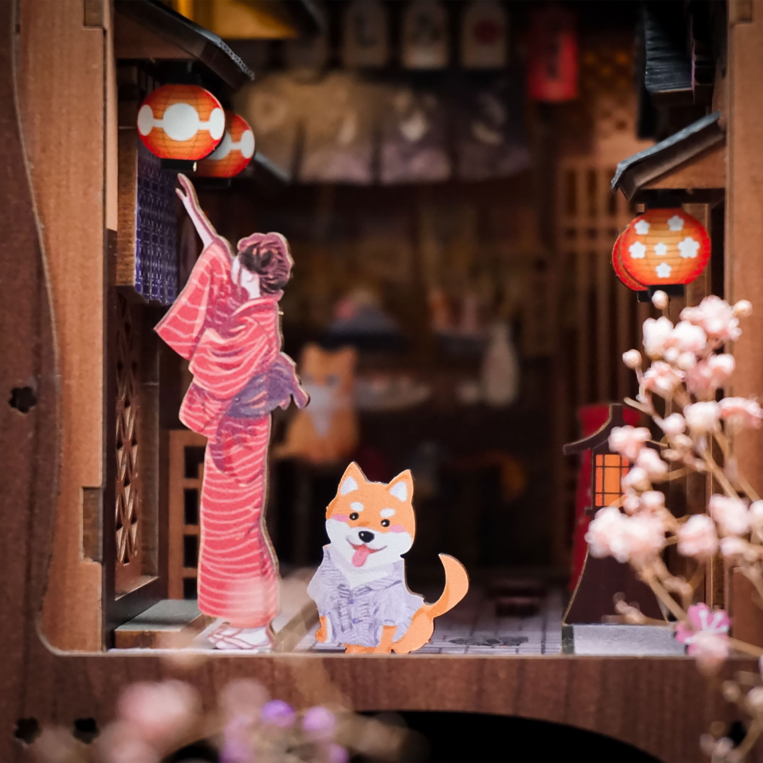 Product image Sakura - Under the Sakura Tree Book Nook Model Kit Wood