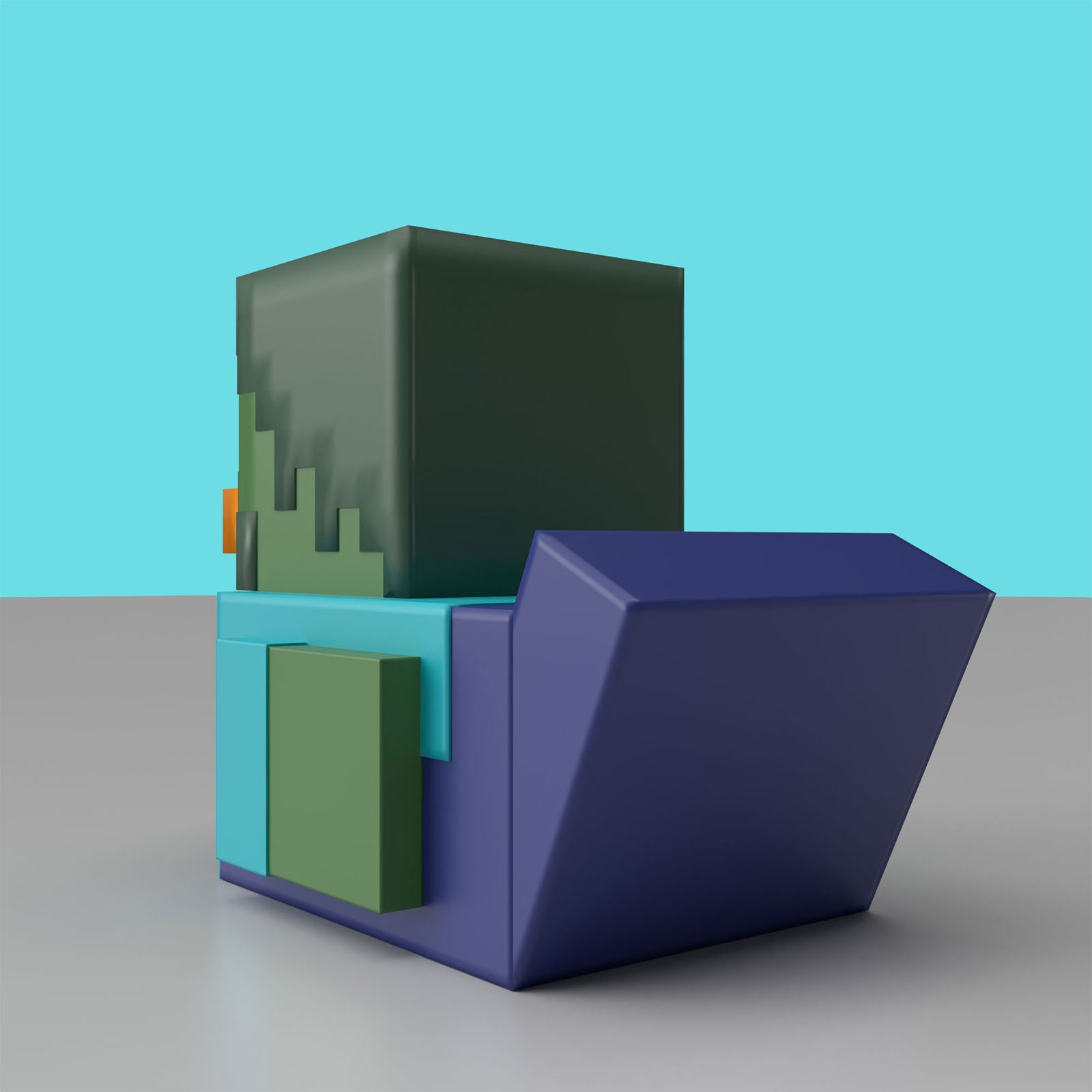 Immagine del prodotto Minecraft - Anatra decorativa Zombie Mini TUBBZ