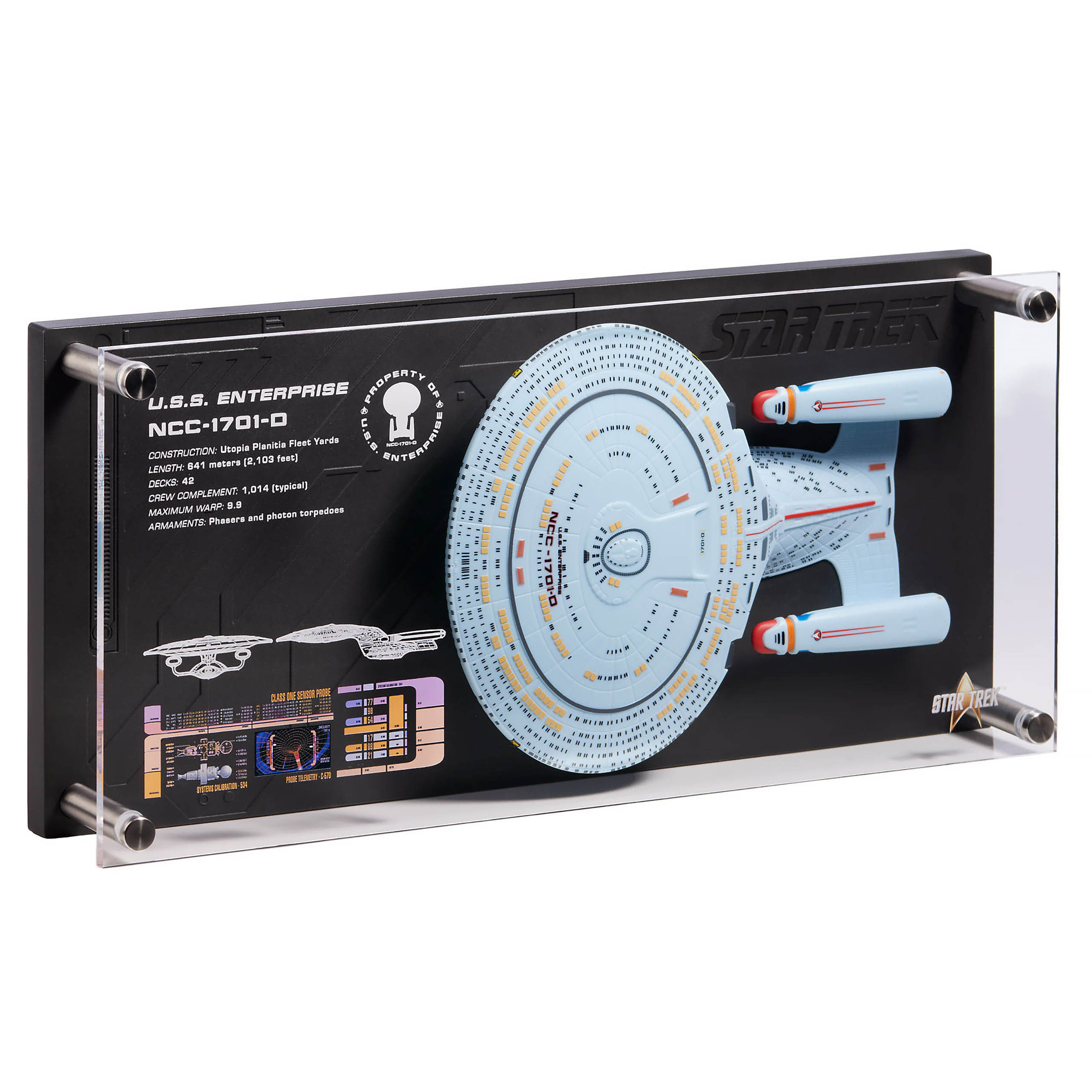 Product image Enterprise NCC-1701-D Wall Plaque with Model Replica - Star Trek