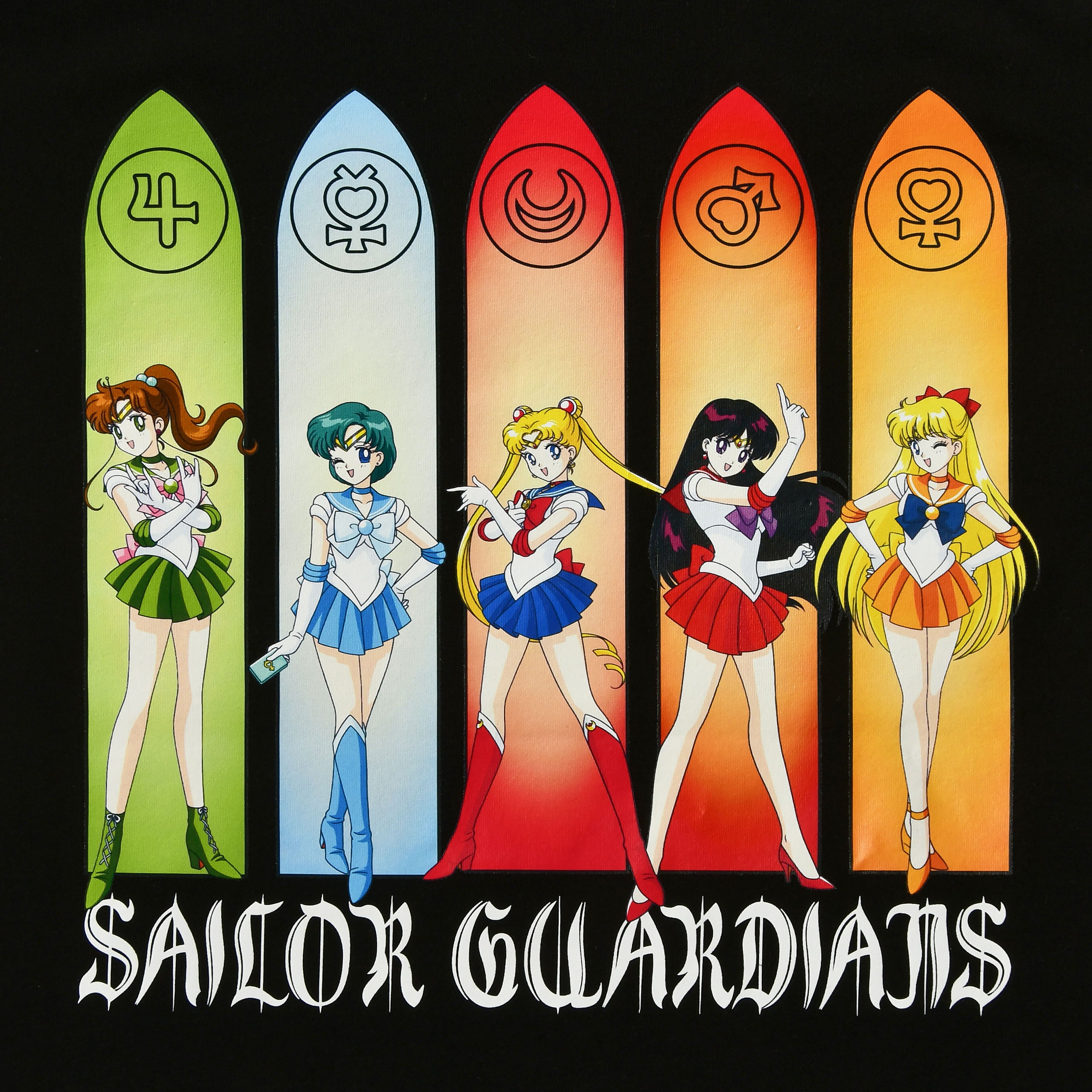 Product image Sailor Moon - Sailor Guardians Inner Senshi T-shirt black