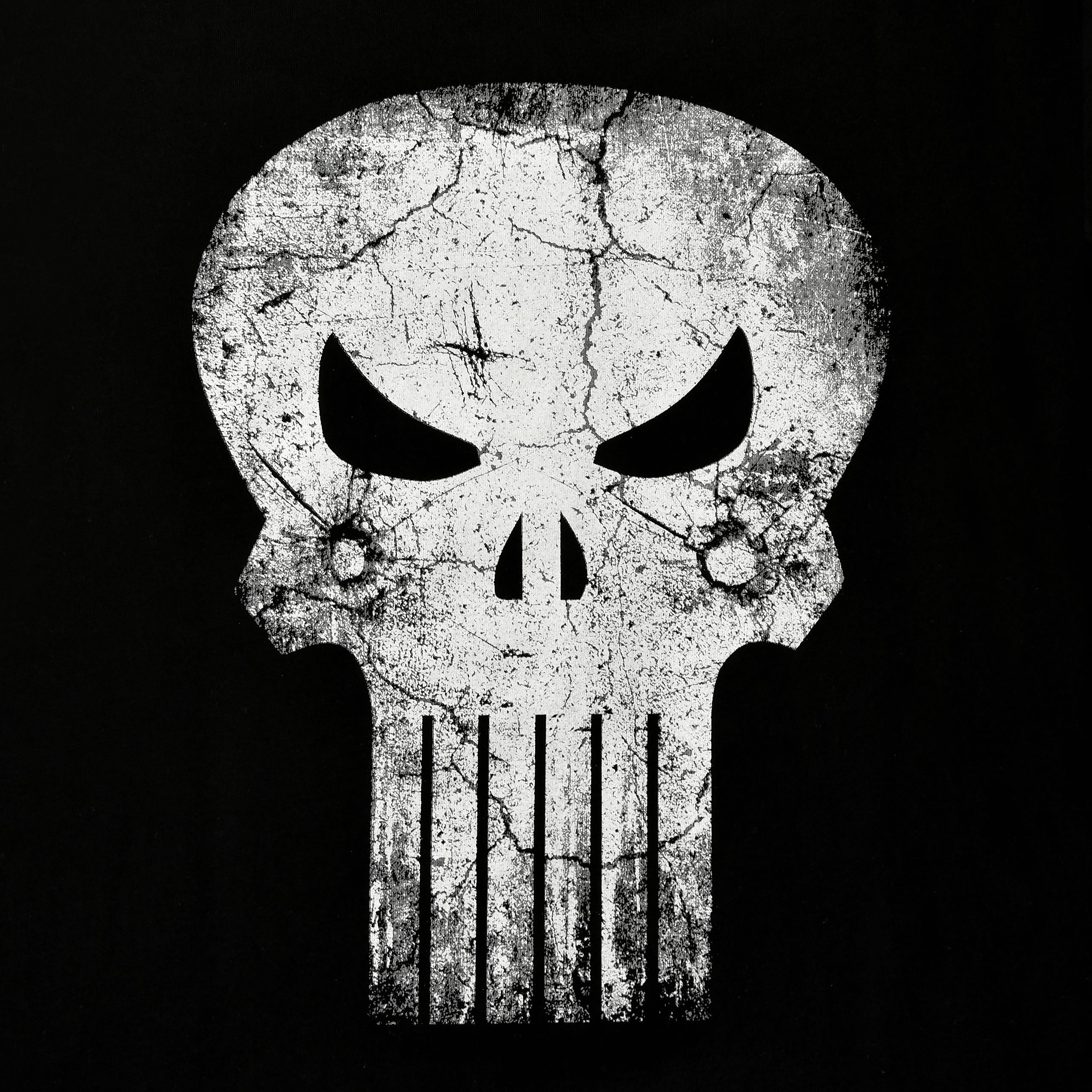 Immagine del prodotto Punisher - T-shirt nera con logo Skull Distress