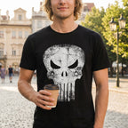 Immagine del prodotto Punisher - T-shirt nera con logo Skull Distress