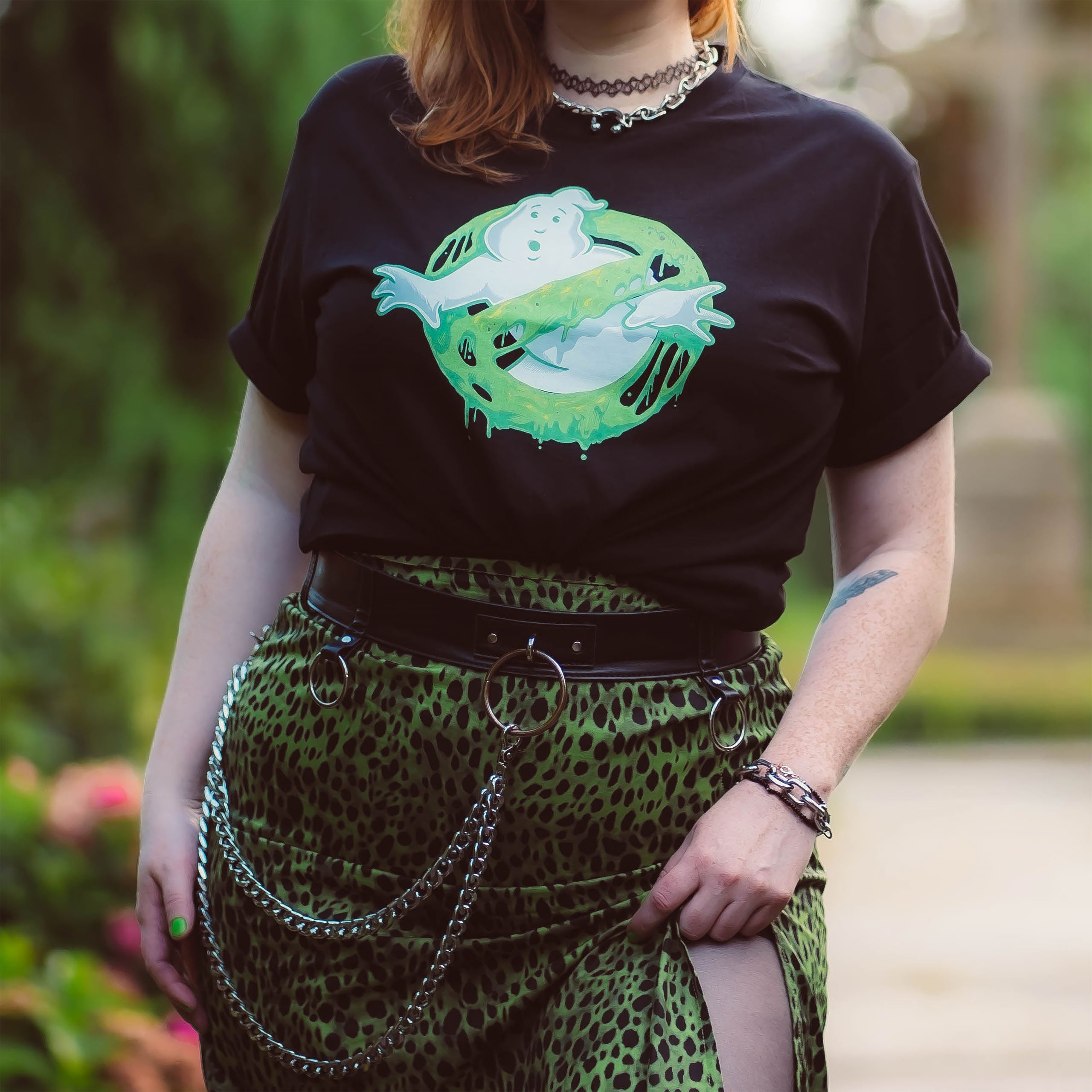 Immagine del prodotto Ghostbusters - T-Shirt Logo Slime Glow in the Dark Nera