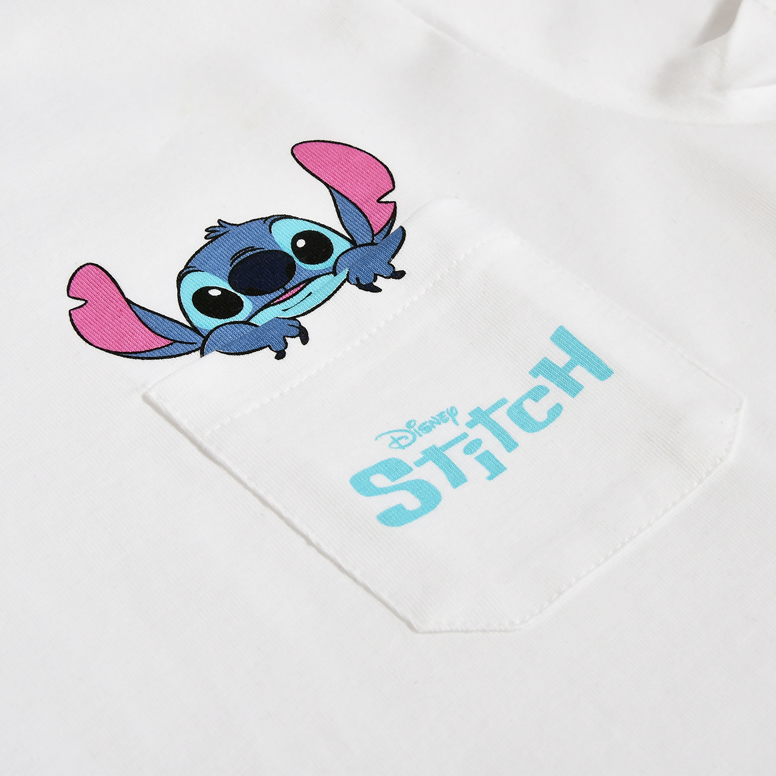 Product image Stitch Pocket T-Shirt White - Lilo & Stitch
