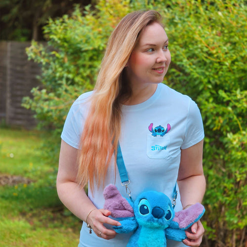 Immagine del prodotto T-shirt con taschino Stitch bianca - Lilo & Stitch