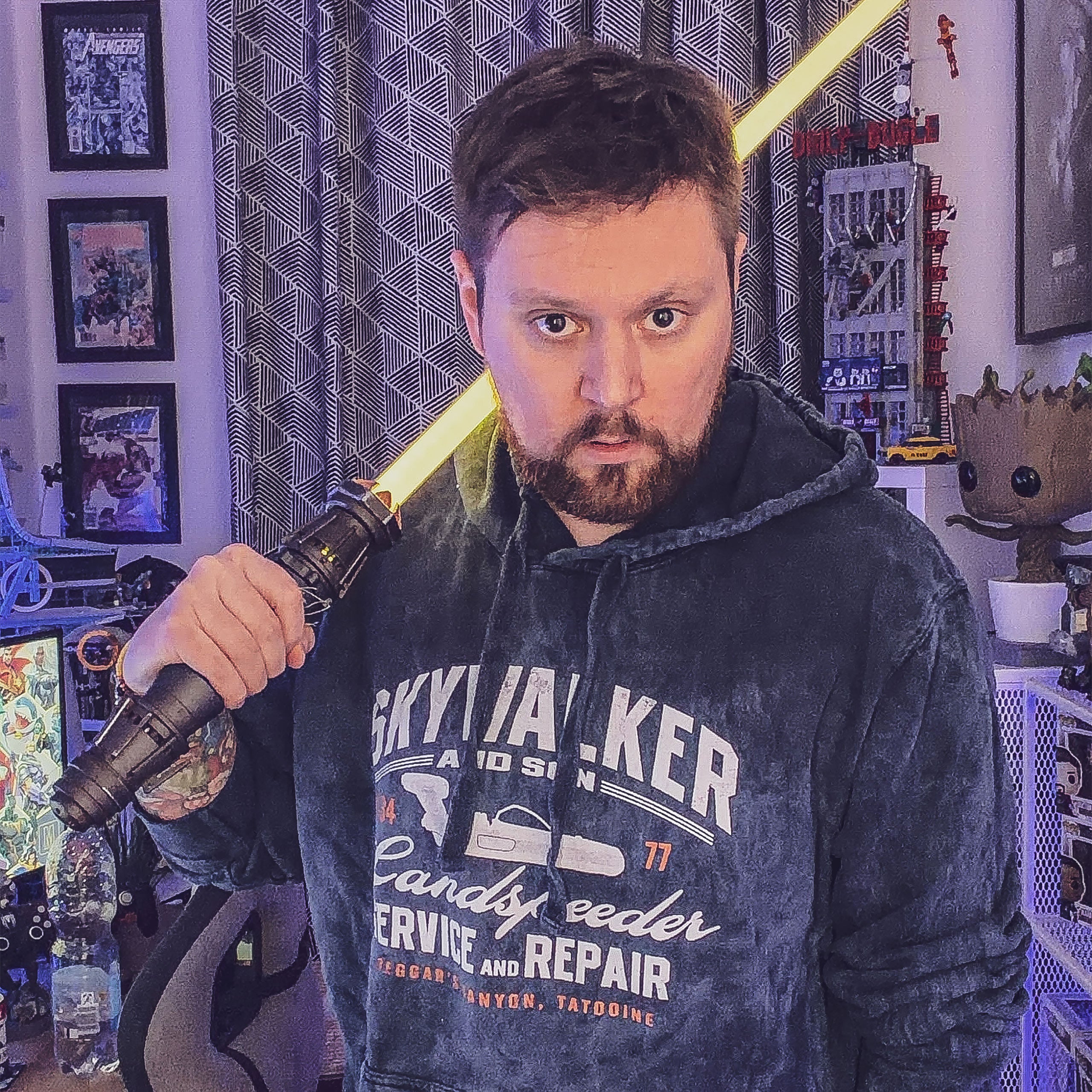Immagine del prodotto Star Wars - Felpa con cappuccio Skywalker blu