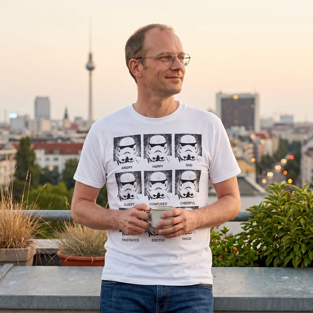 Immagine del prodotto T-shirt Stormtrooper Multiface bianca - Star Wars