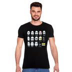 Immagine del prodotto T-shirt collage casco Stormtrooper nera - Star Wars
