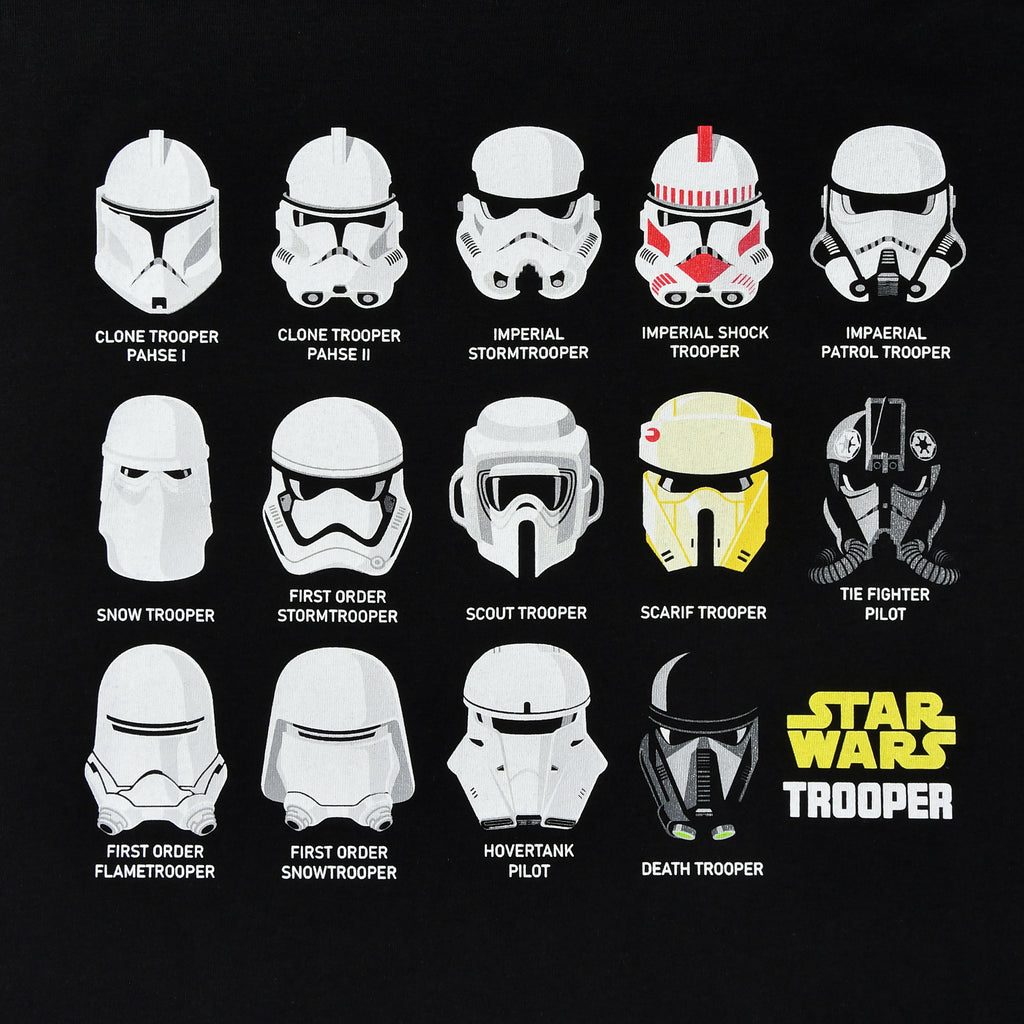 Immagine del prodotto T-shirt collage casco Stormtrooper nera - Star Wars