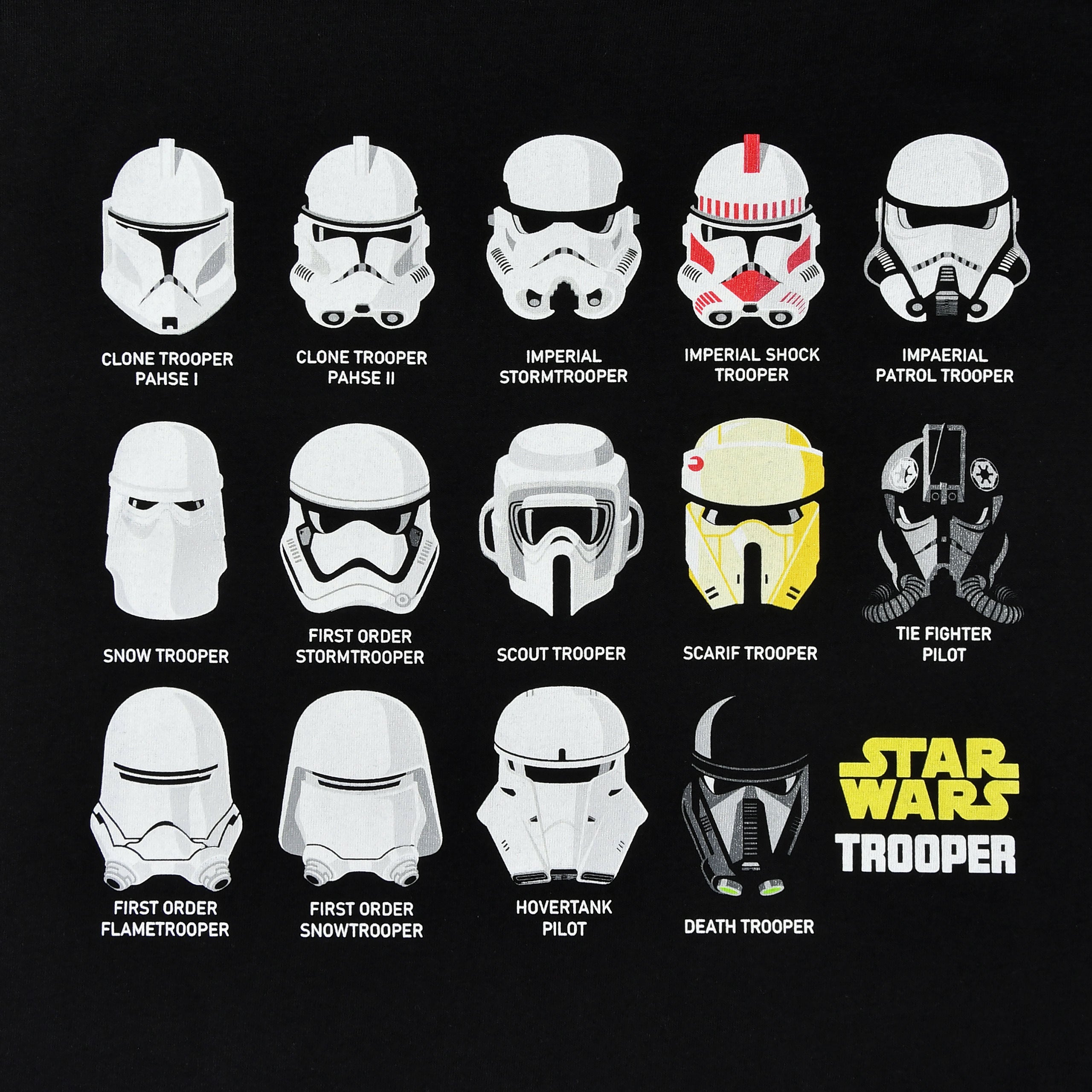 Immagine del prodotto T-shirt collage casco Stormtrooper nera - Star Wars