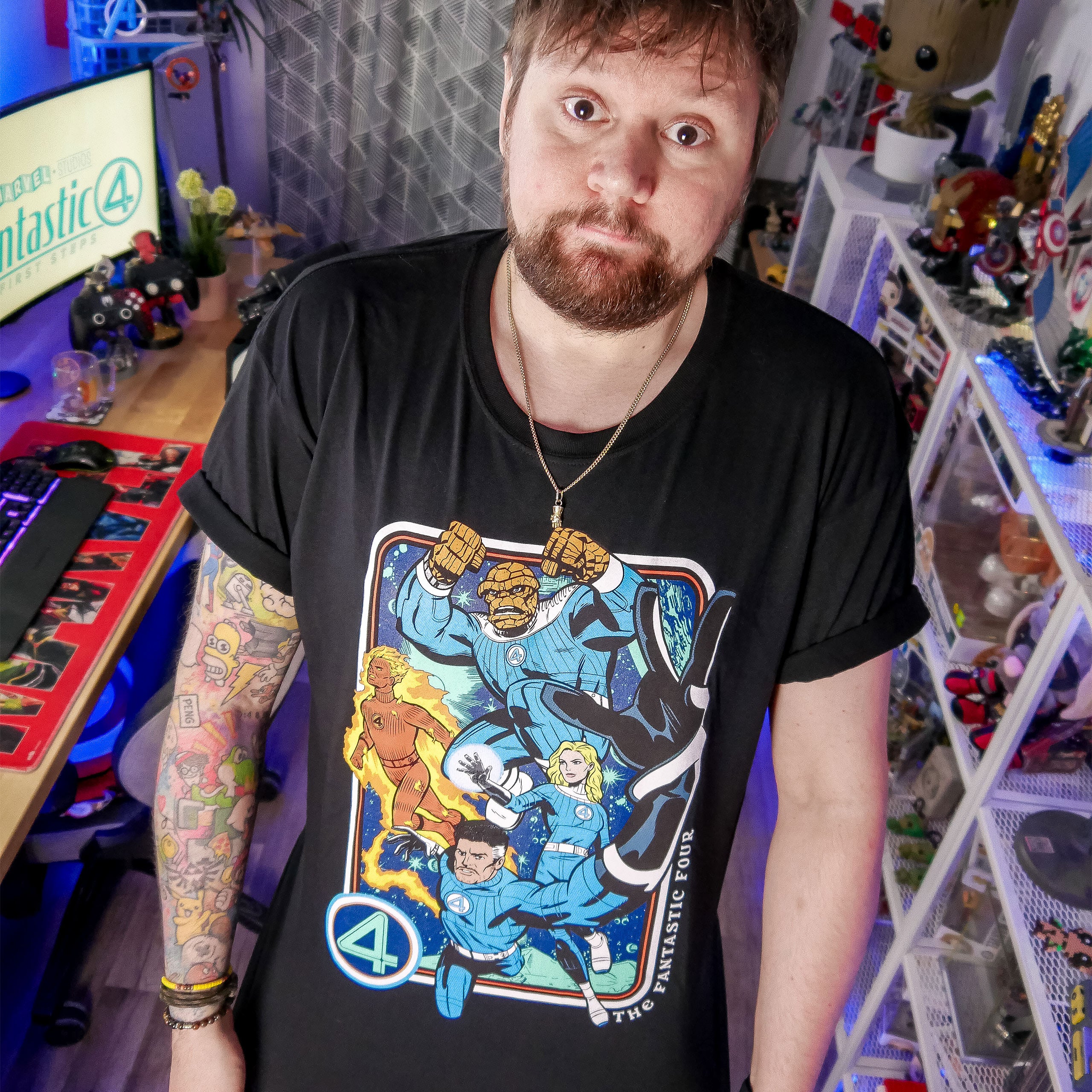 Immagine del prodotto Fantastic Four - T-Shirt Personaggi nera