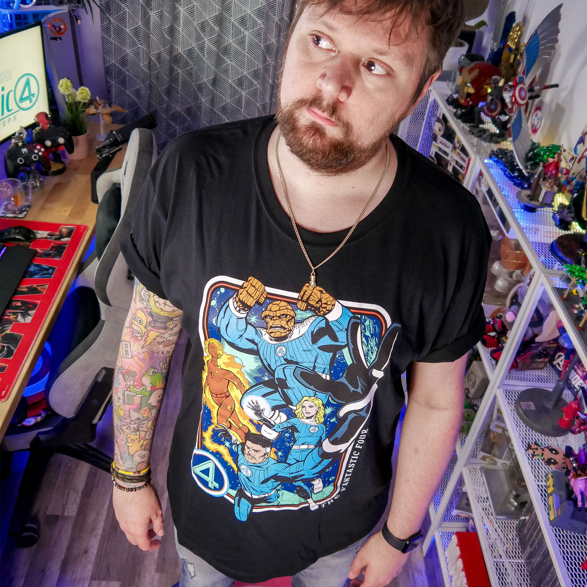 Immagine del prodotto Fantastic Four - T-Shirt Personaggi nera
